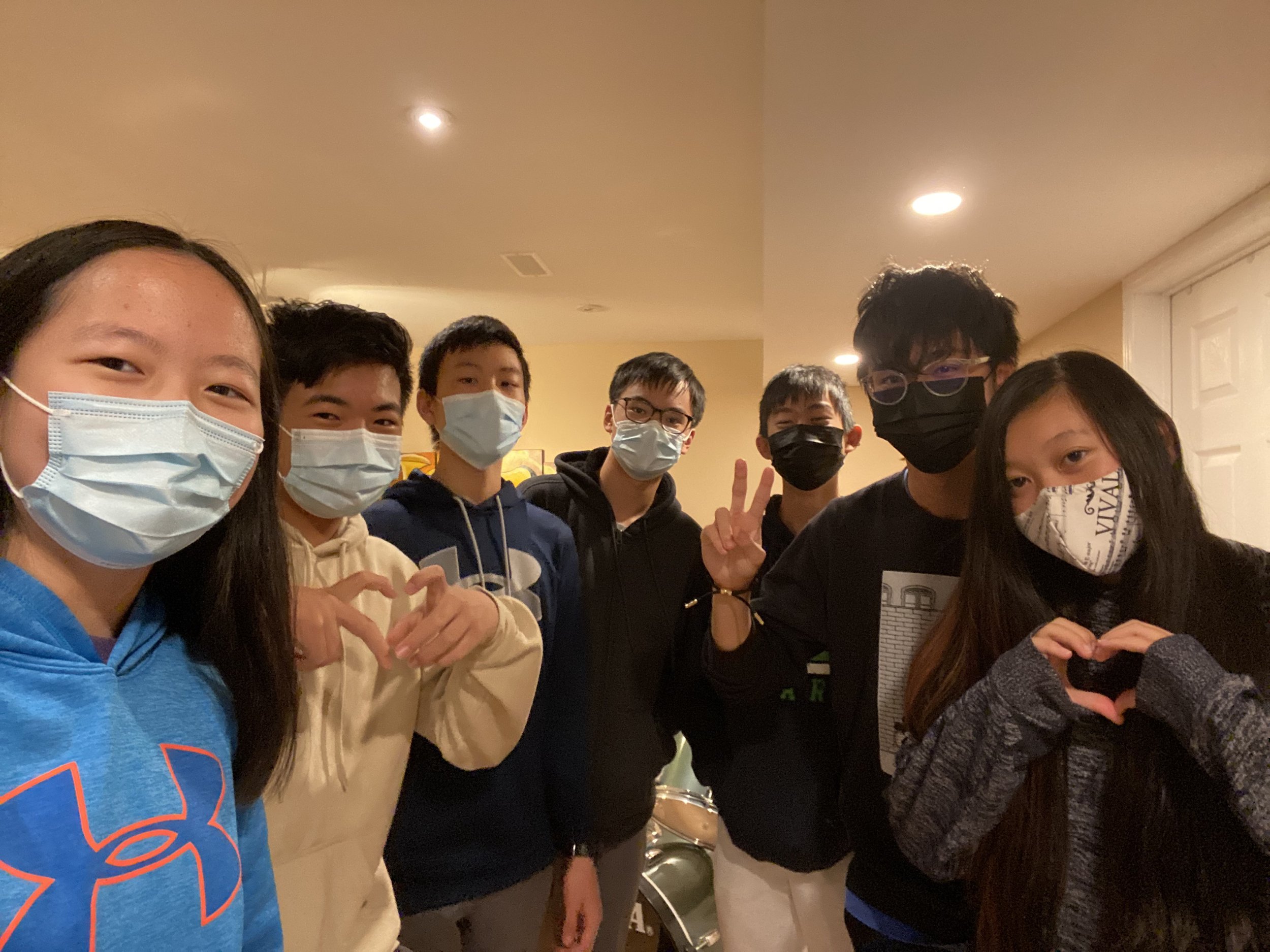 Friend group meetup! We all look like NPC's.