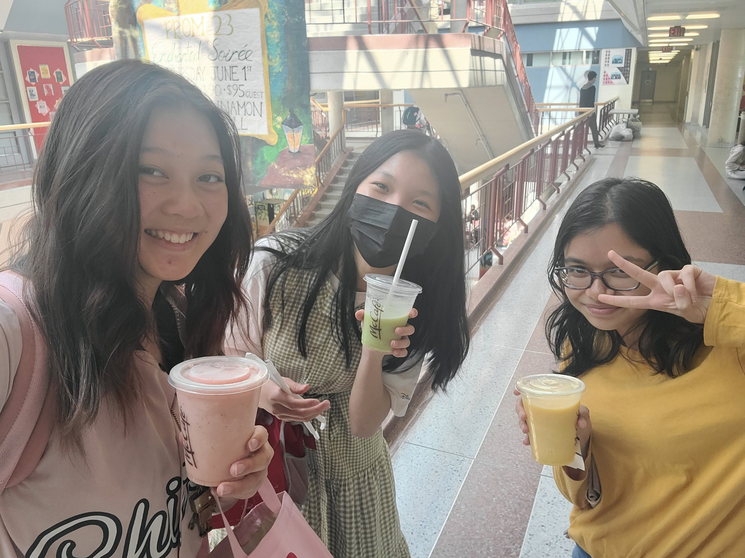 Colour coded outfits and drinks! Felt like the powerpuff girls!