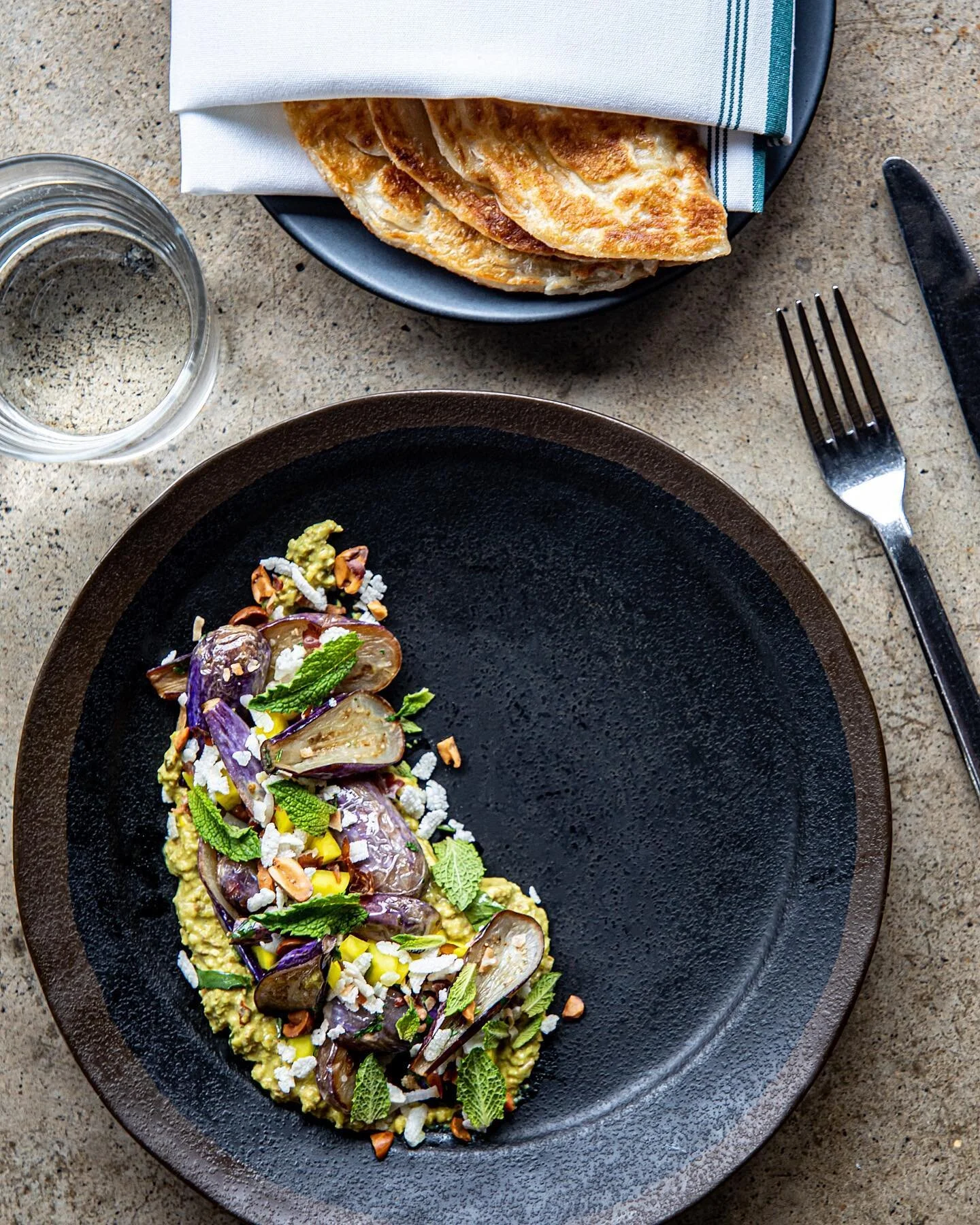 The gorgeous food/plating at @maypoprestaurant always makes my job easier ✨ 

**also am I the only one who has never heard of little eggplants?!