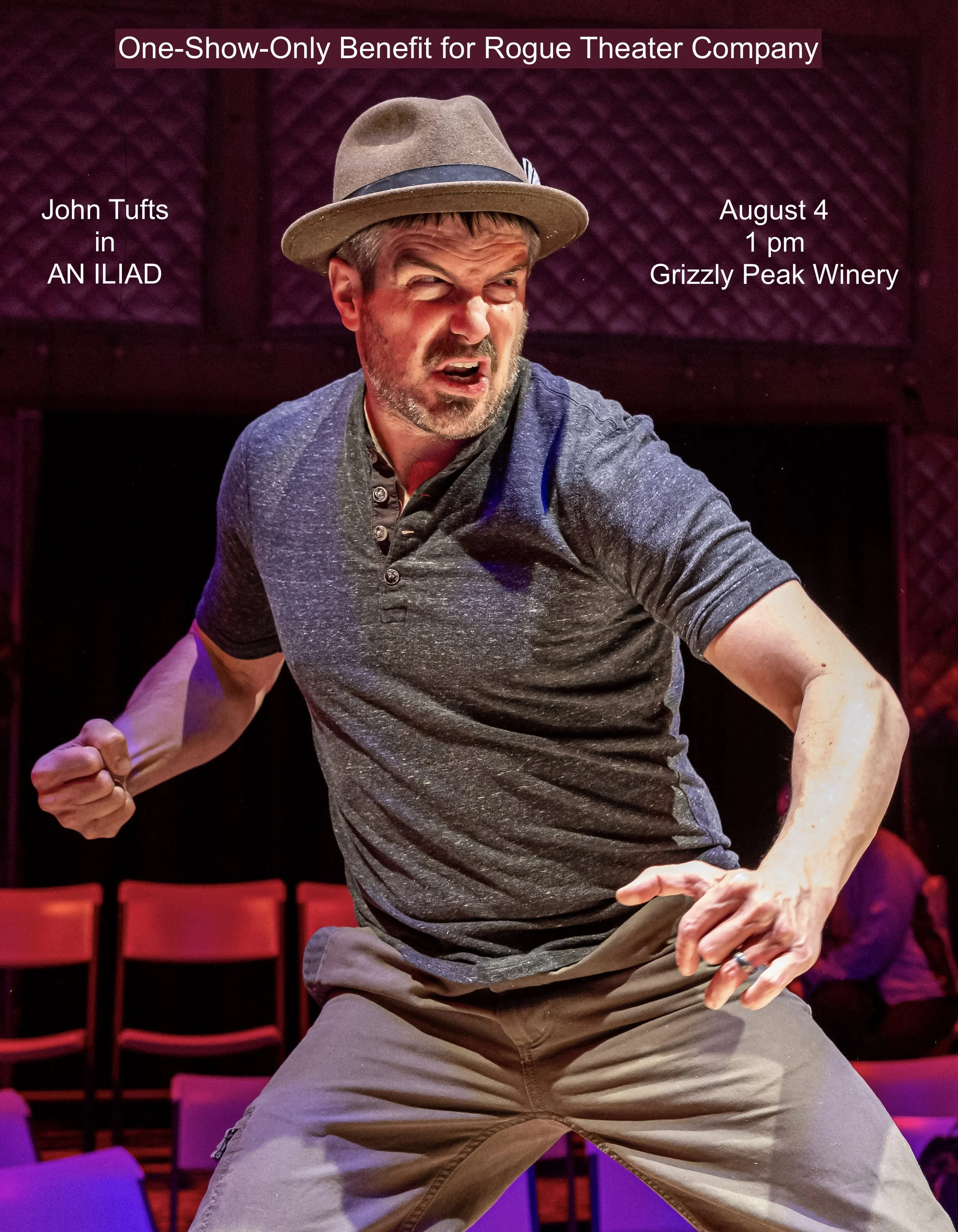 AN iliad. rogue theater company. john tufts