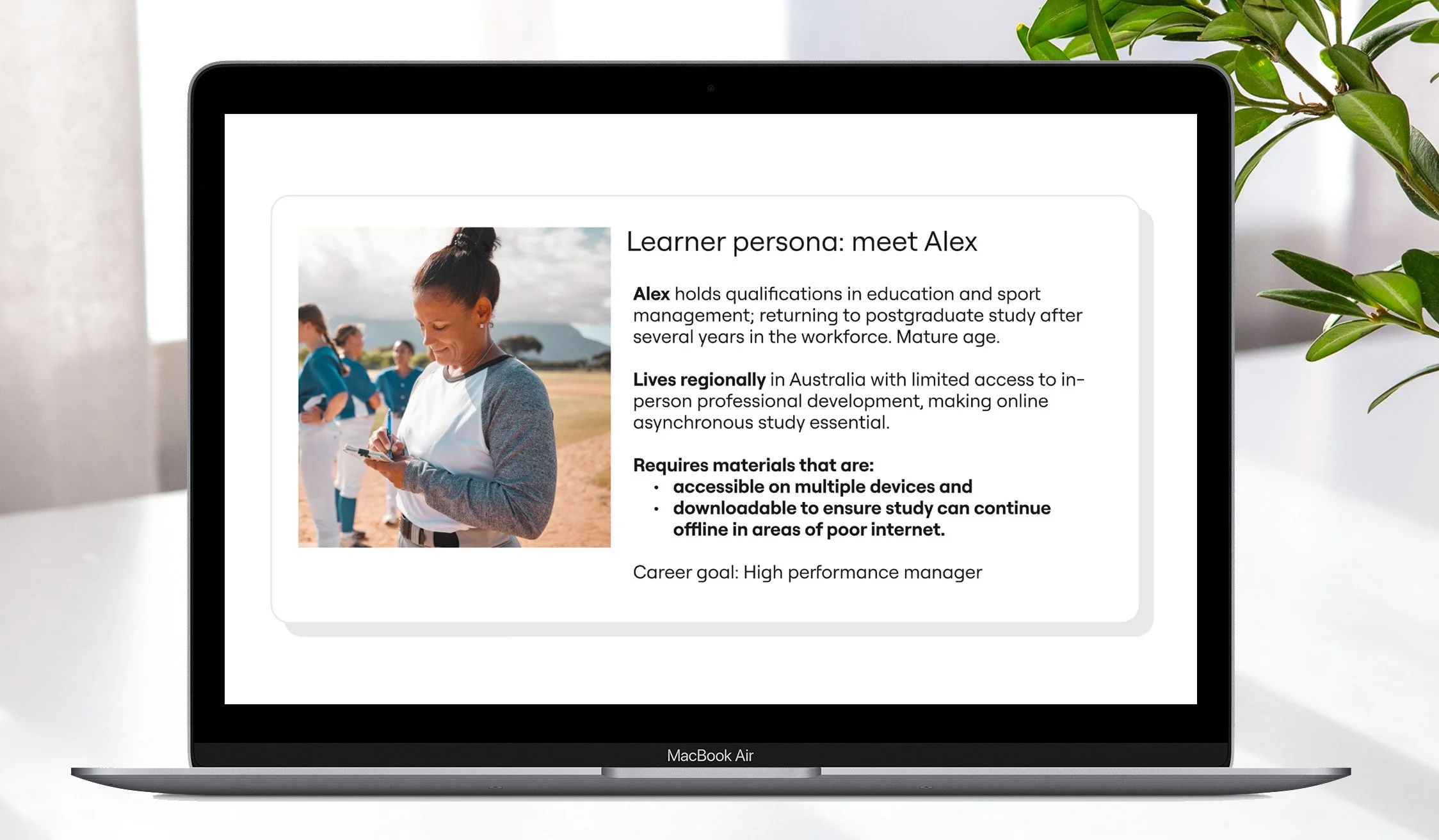 Learner persona