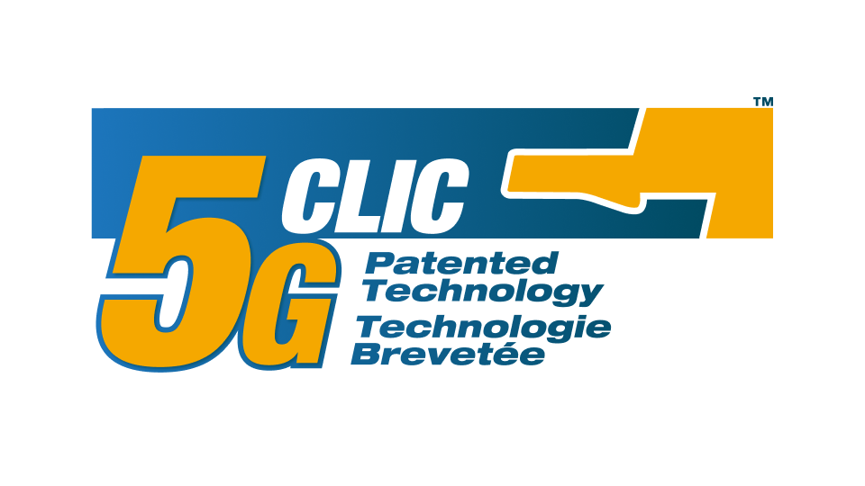5G click system for fast easy installation