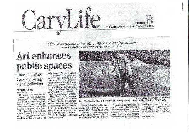 Art Enhances Public Spaces_12-2003_pg. 1 of 4