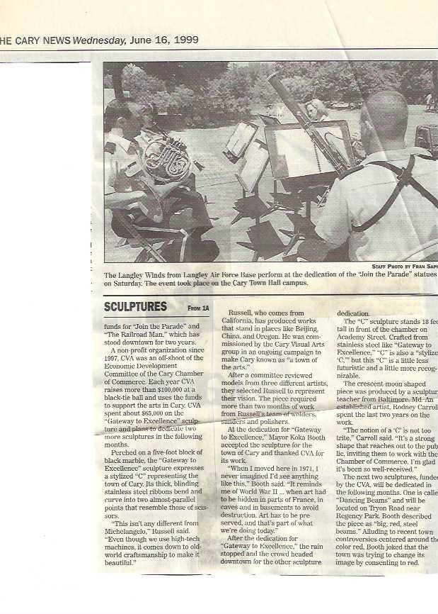 Sculptures Dedicated_June 16, 1999_pg. 2 of 2