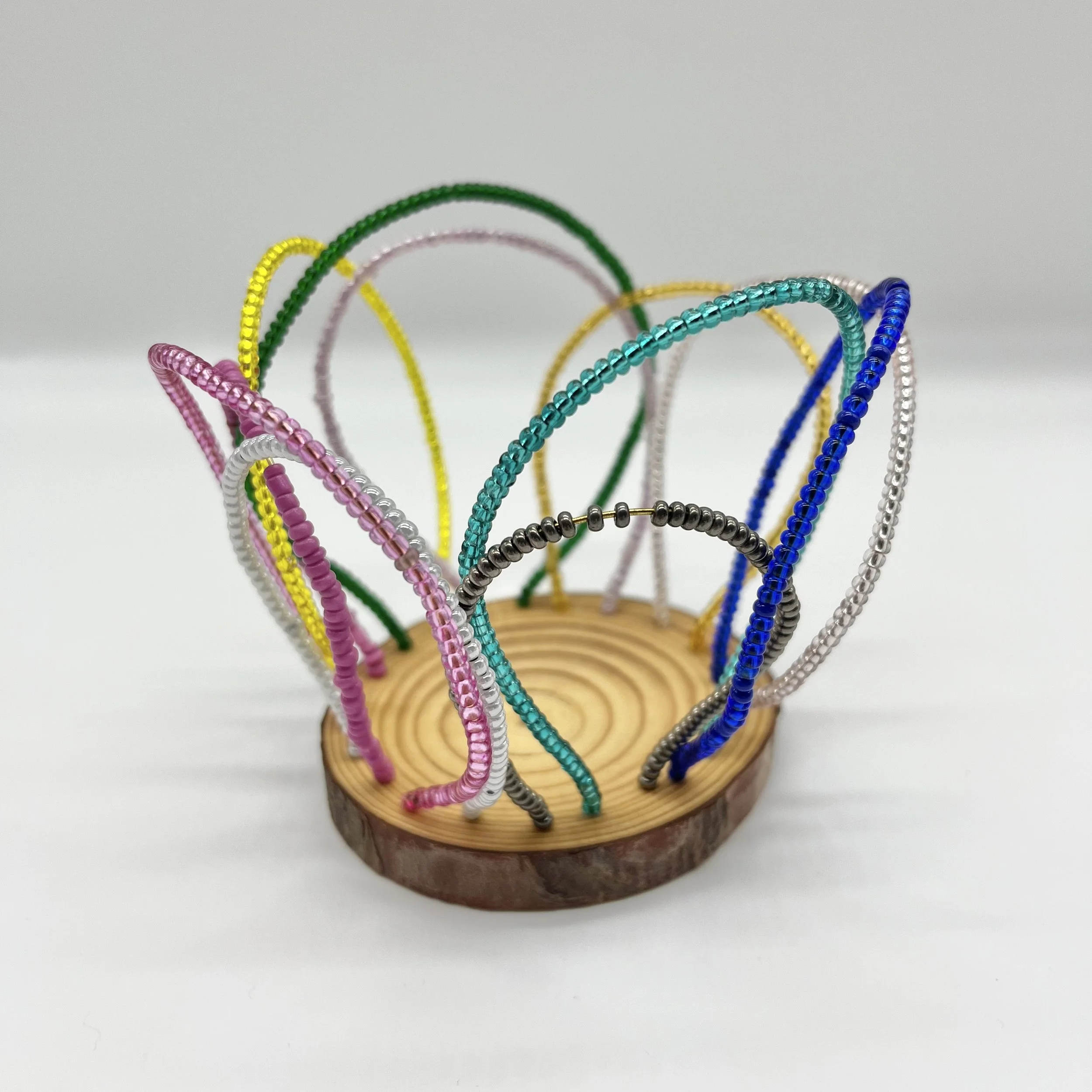 Beaded Candle Holders Small