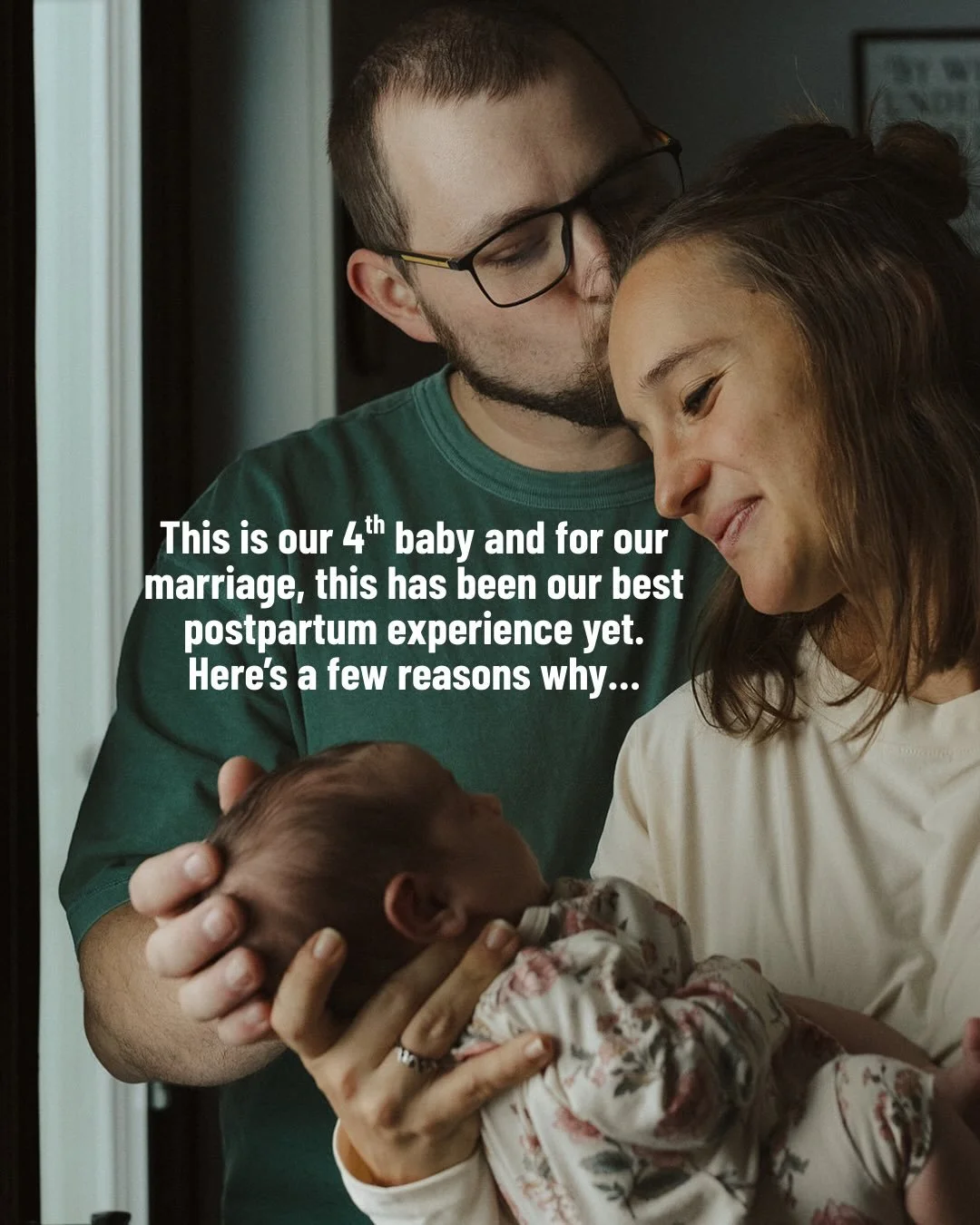 Baby number 3 brought up lots of difficulty, but baby number 4 has been so sweet for us 🤍

If postpartum has been hard on your marriage, know that it doesn&rsquo;t have to be this way every time, but it will take growth, change, awareness, and willi