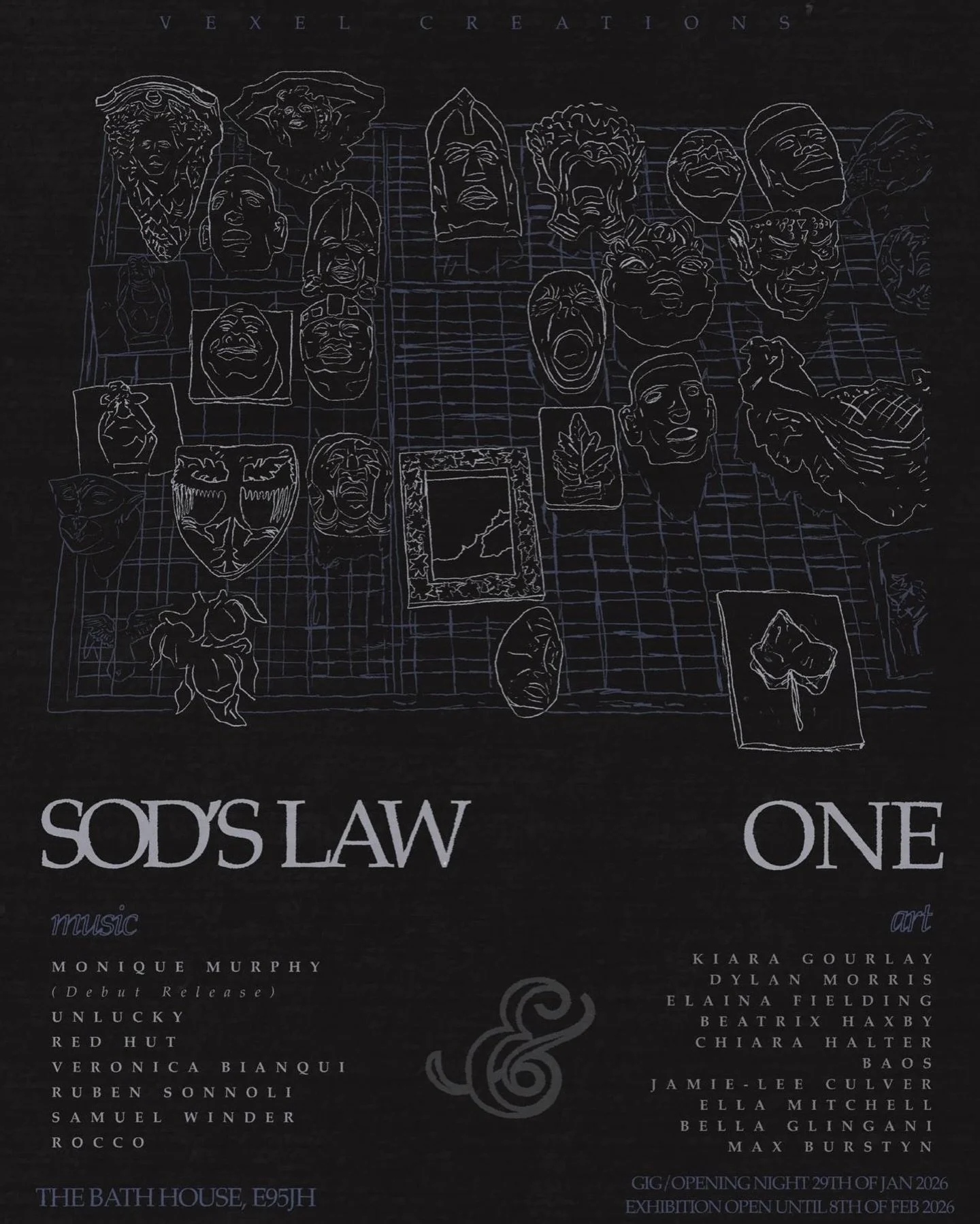 Art + Live Music 
 @thebathhouse Hackney Wick
Thurs/29th Jan

Tics in bio !

Hope to see you there! 

Love Monique // Vexel Creations