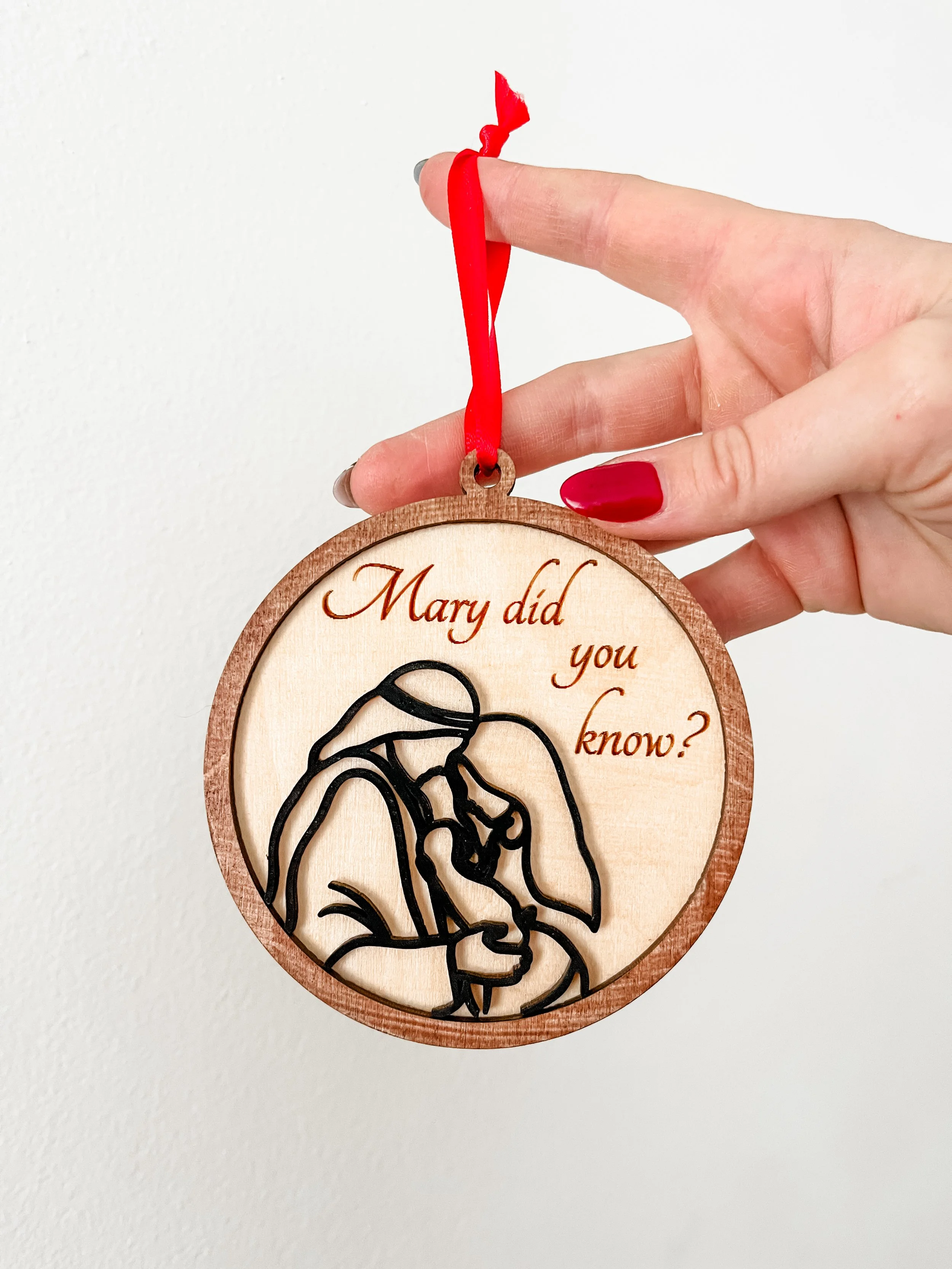 “Mary Did You Know?” Nativity Ornament