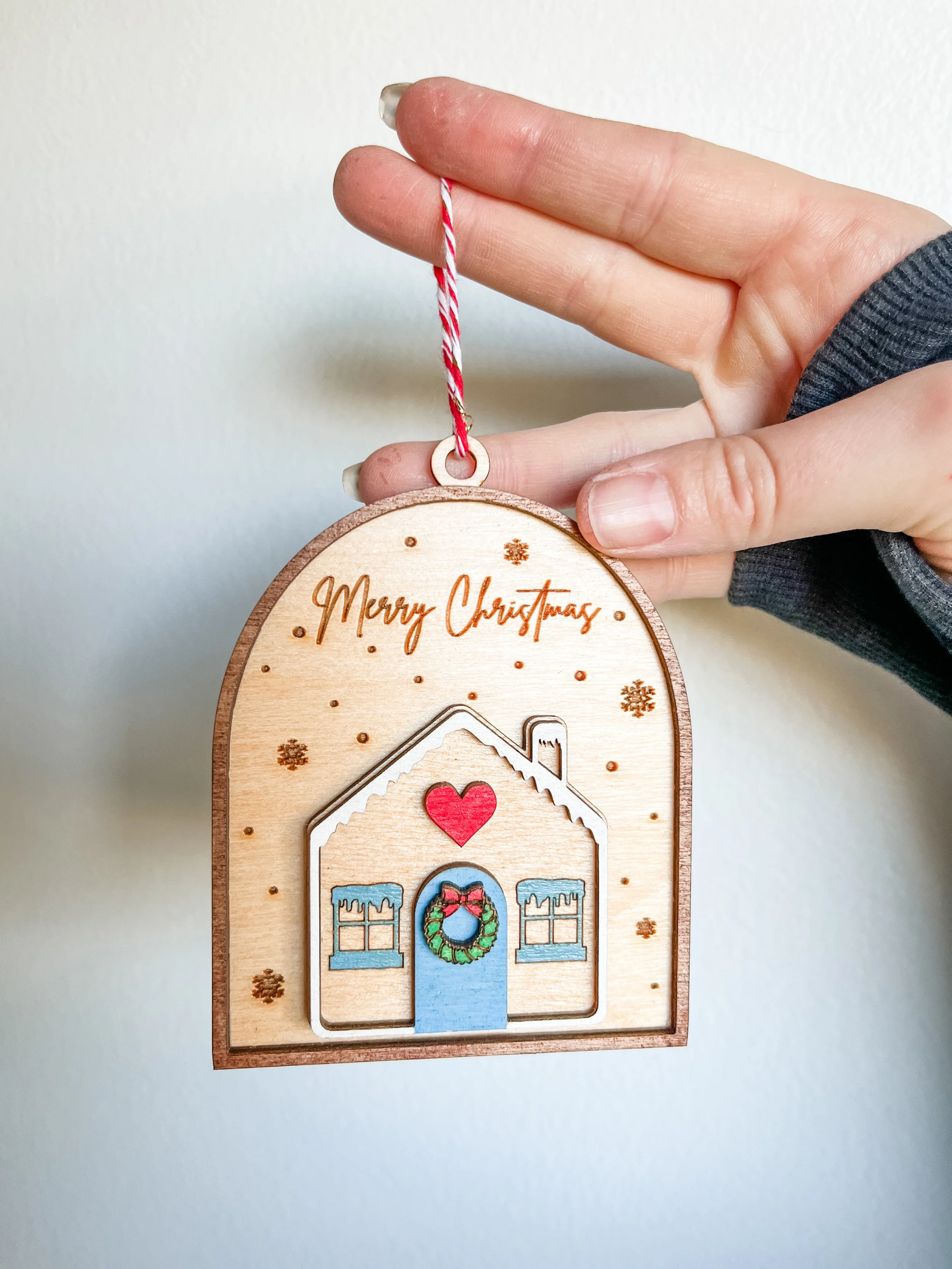 Merry Christmas Cozy Cottage Ornament
