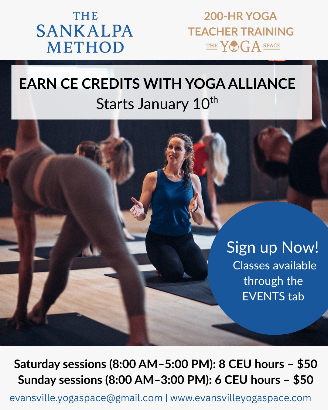 CE Yoga Teacher Hours with Yoga Alliance