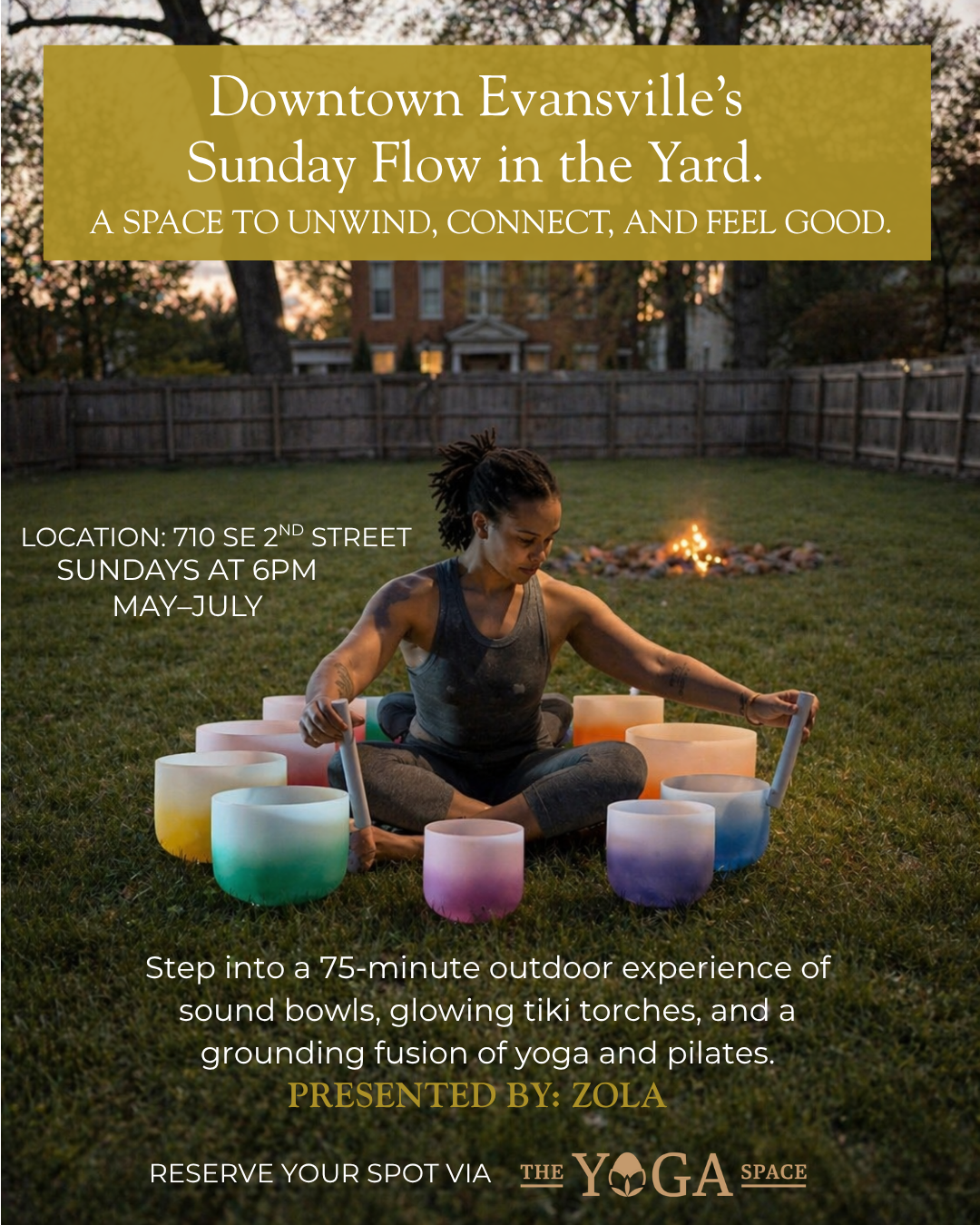 Evansville’s Sunday: Flow in the Yard