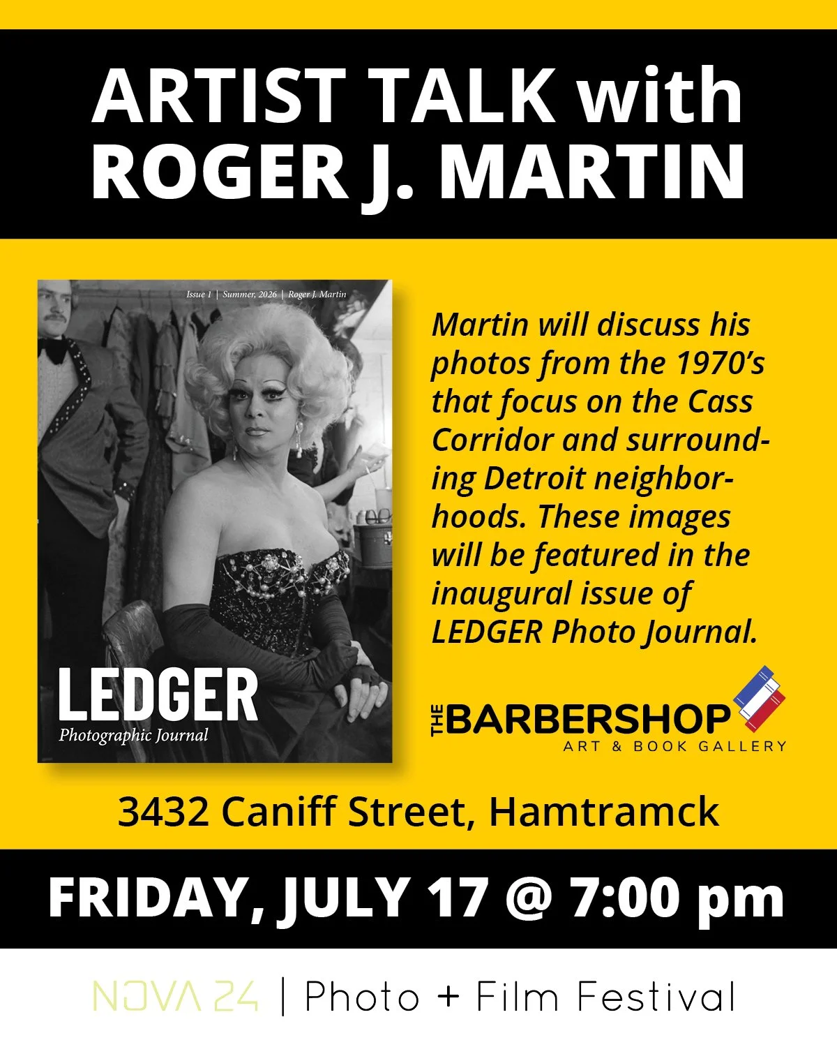 1970’s Cass Corridor by Detroit: Roger J. Martin Artist Talk @ The Barbershop