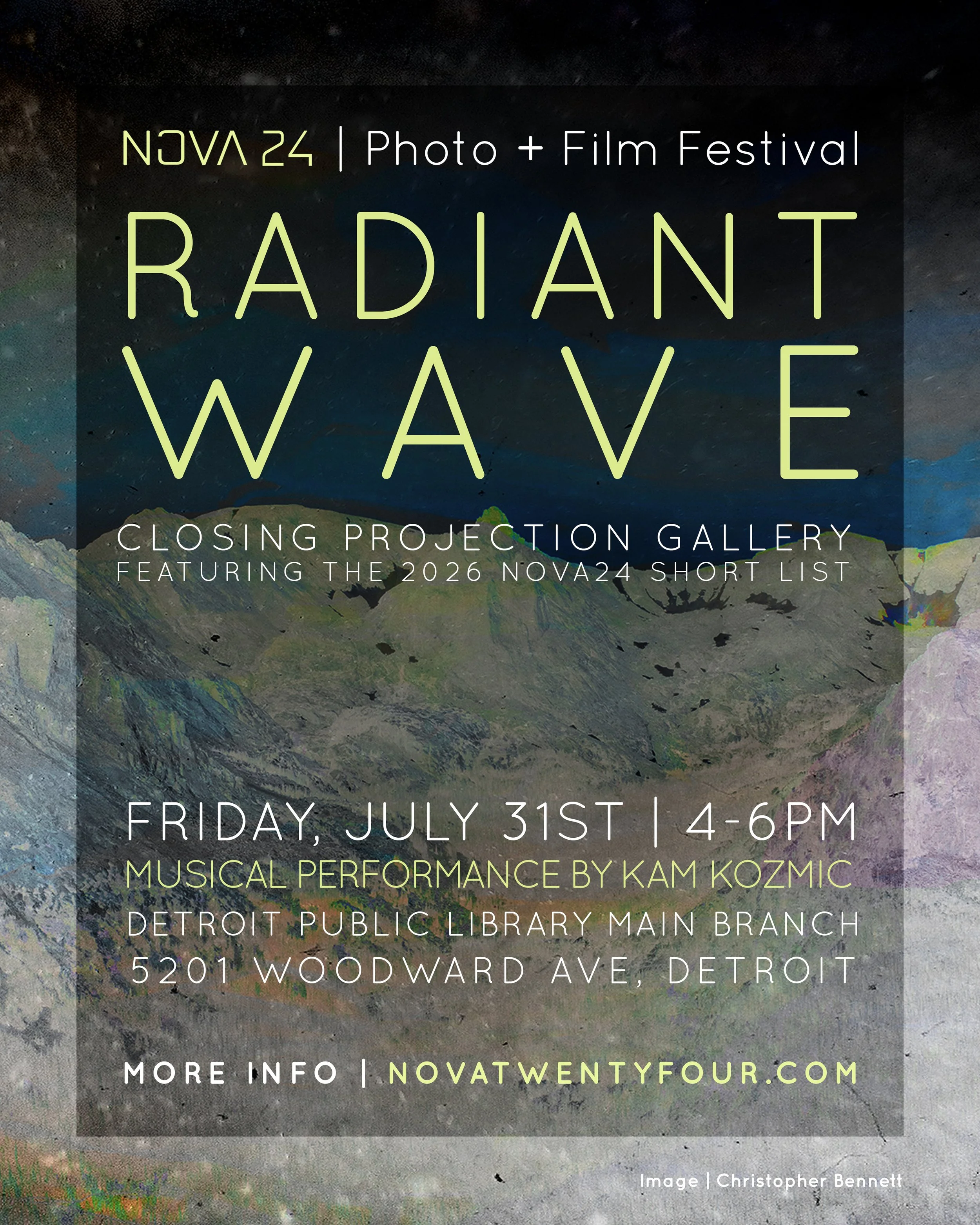 RADIANT WAVE Projection Gallery @ Detroit Public Library