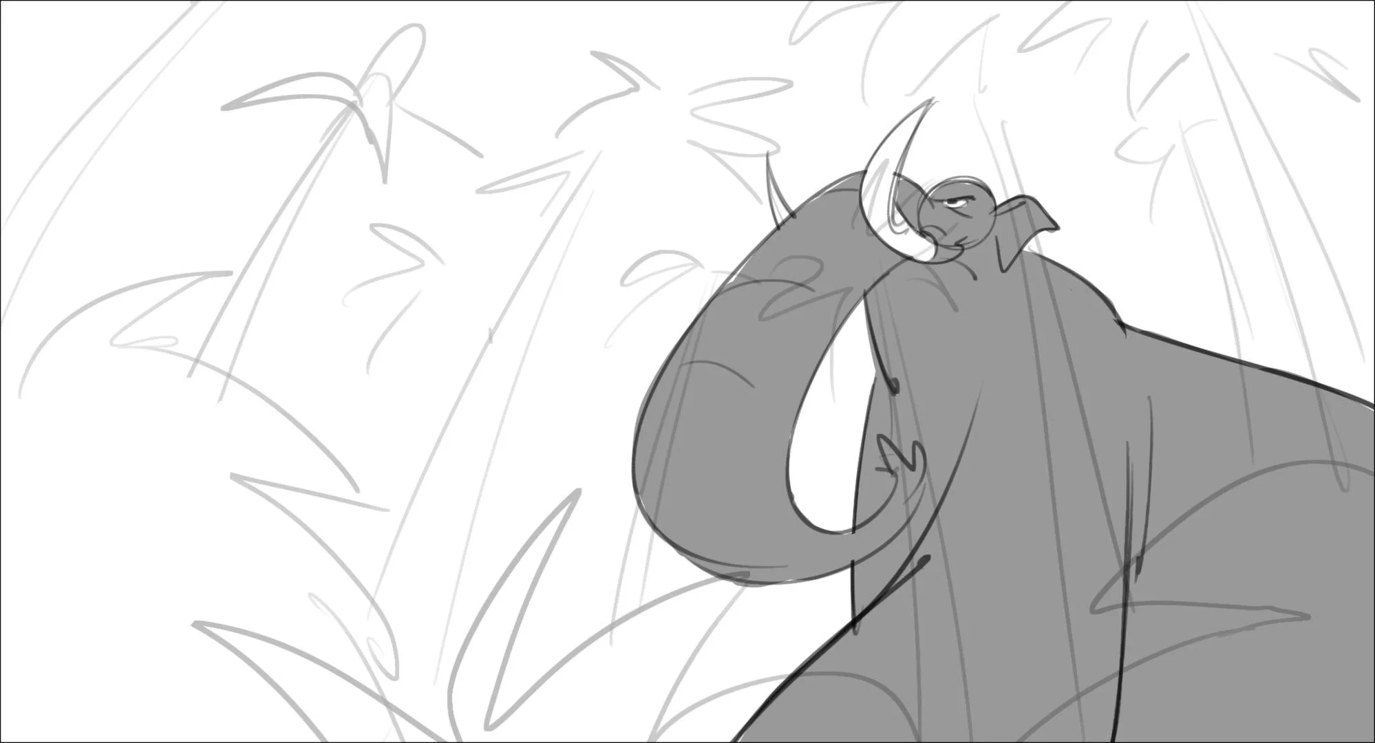 Storyboard of the first scene of the film