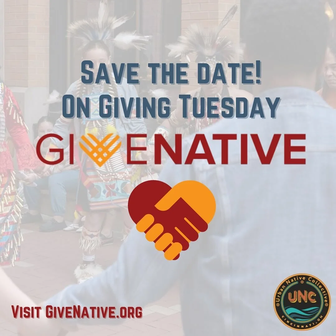 Save The Date!!! 📣 
#GivingTuesday is THIS Tuesday the 28th!

By supporting Urban Native Collective you are empowering Indigenous communities across the Tri State region and amplifying our work to advocate, educate, and support our relatives. 

We a