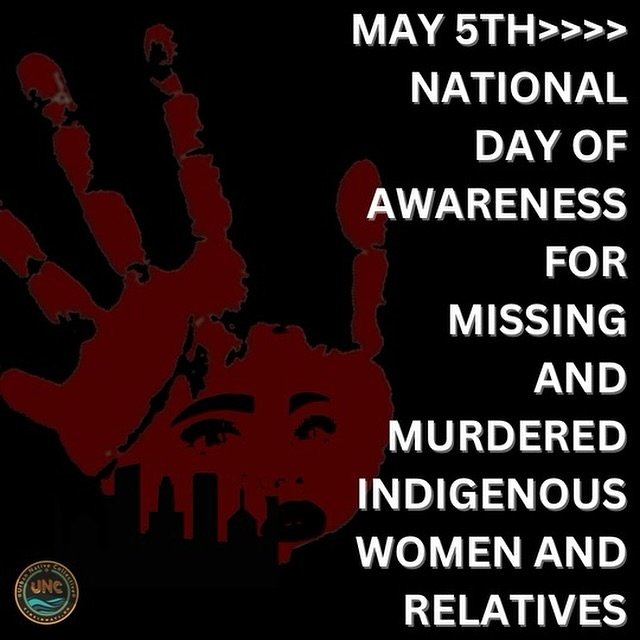 May 5th is #MMIWR National Day of Awareness and Action.
Today we remember and honor the lives of our relatives who have experienced violence, and were taken from our communities.

This crisis refers to the high rate in which Native women and relative