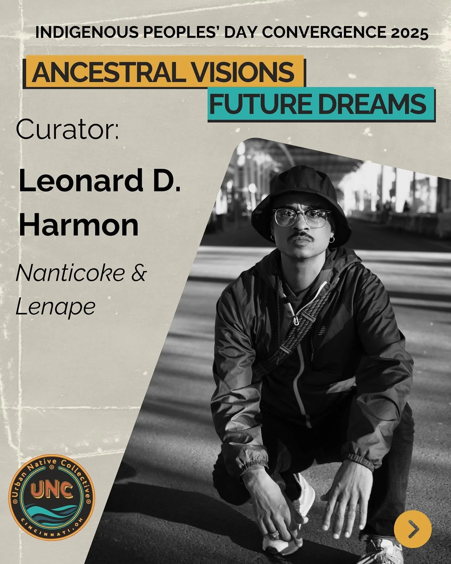 Today we are highlighting our incredible curator: Leonard D Harmon! @leonardharmonfineart 

Returning to curate IPDC for a second year, Lenny is a visual artist, traditional dancer, and filmmaker who carries forward a family tradition of artistry and
