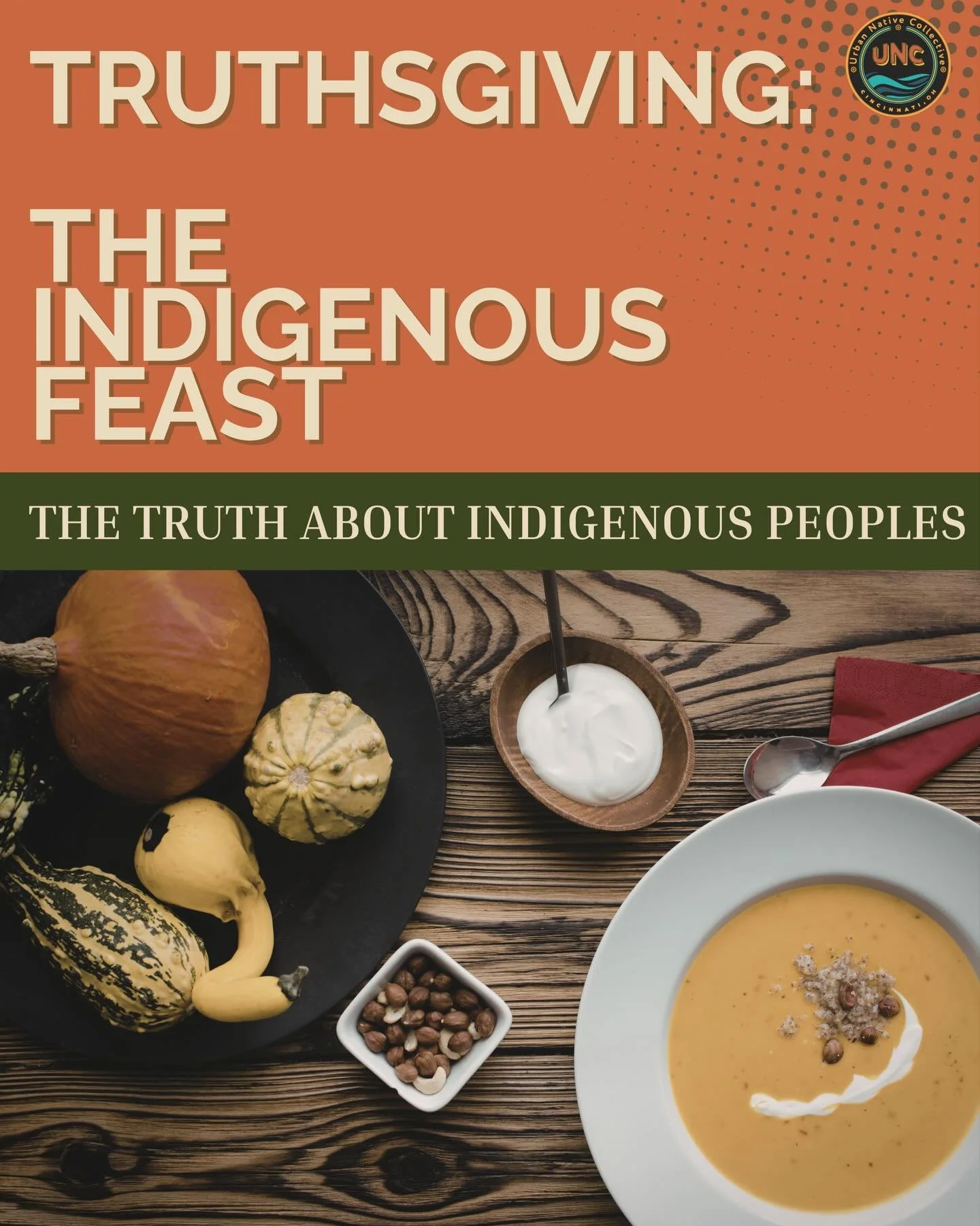 For our last week of Native American Heritage Month we are highlighting Truthsgiving: The Indigenous Feast.

Long before Thanksgiving, Indigenous Peoples gathered to give thanks for the harvest. This #Truthsgiving, we honor that enduring tradition by