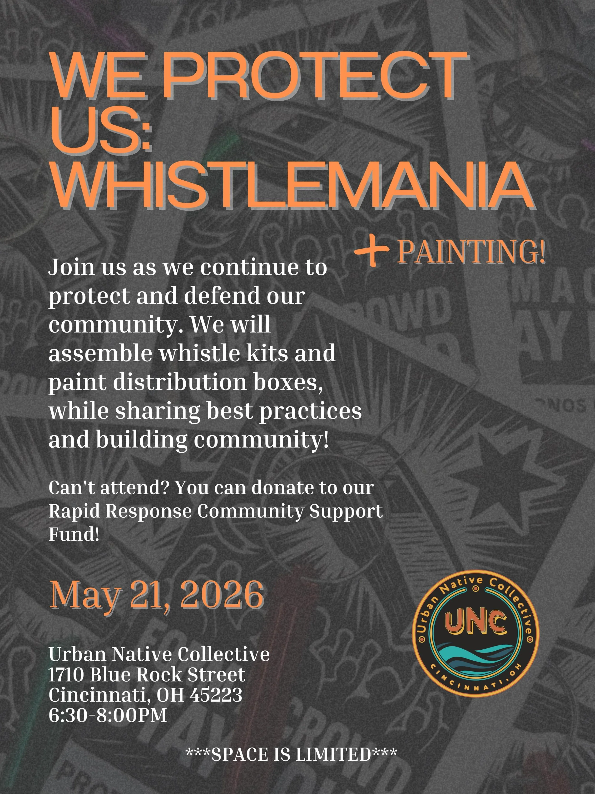 Join us for this month&rsquo;s Whistlemania! 

This time we will be assembling kits AND painting distribution boxes! Make plans to be there as we continue to protect and defend our community.

Can&rsquo;t make it? Follow the link in our bio to suppor