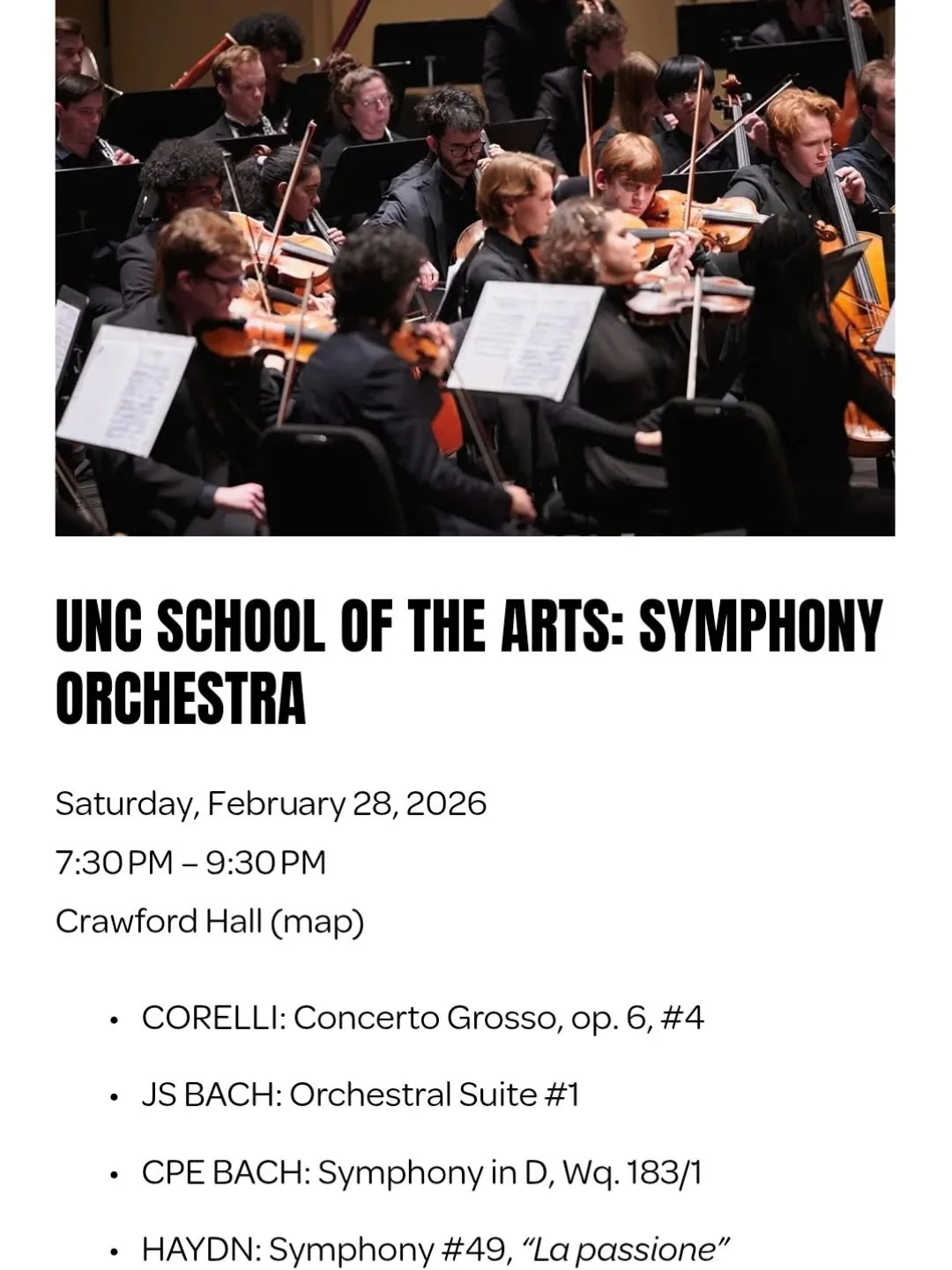 NEW EVENT ADDED! 👀 

Looking forward to being back with some of my very favorite young musicians next February!! 😊

@uncsa @uncsamusic 

#dogdadmaestro #conductor #conductorlife #classicalmusic #baroque #symphony #orchestra #musiceducation