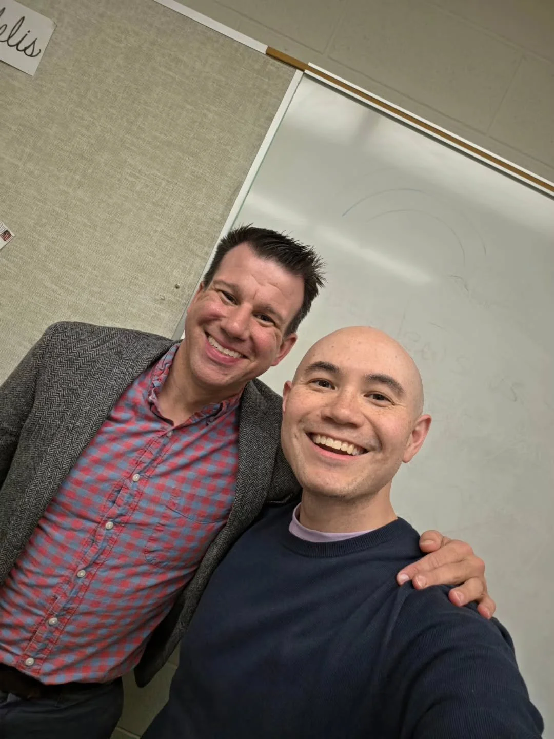 Thanks to my friend @hkopczyn for helping judge the @cltsymphonyyo wind and brass auditions with me today! Hunter has also filled in for me at a number of Youth Symphony rehearsals. 🙏🙏🙏🙏

This was the first time we'd seen each other since we were