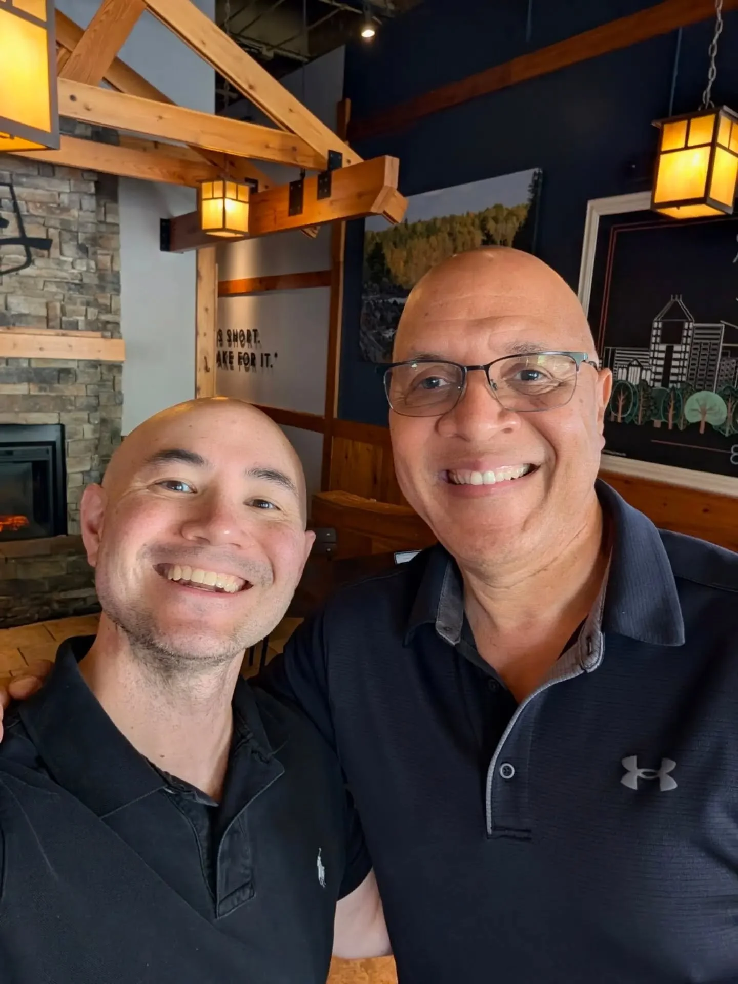The "Bald Professional Conductors From Greensboro NC Club" is pretty small 😂

Glad @maestro1964 and I just happened to be in town at the same time this week, and we were able to spend some time together ☕ we had never actually met in perso