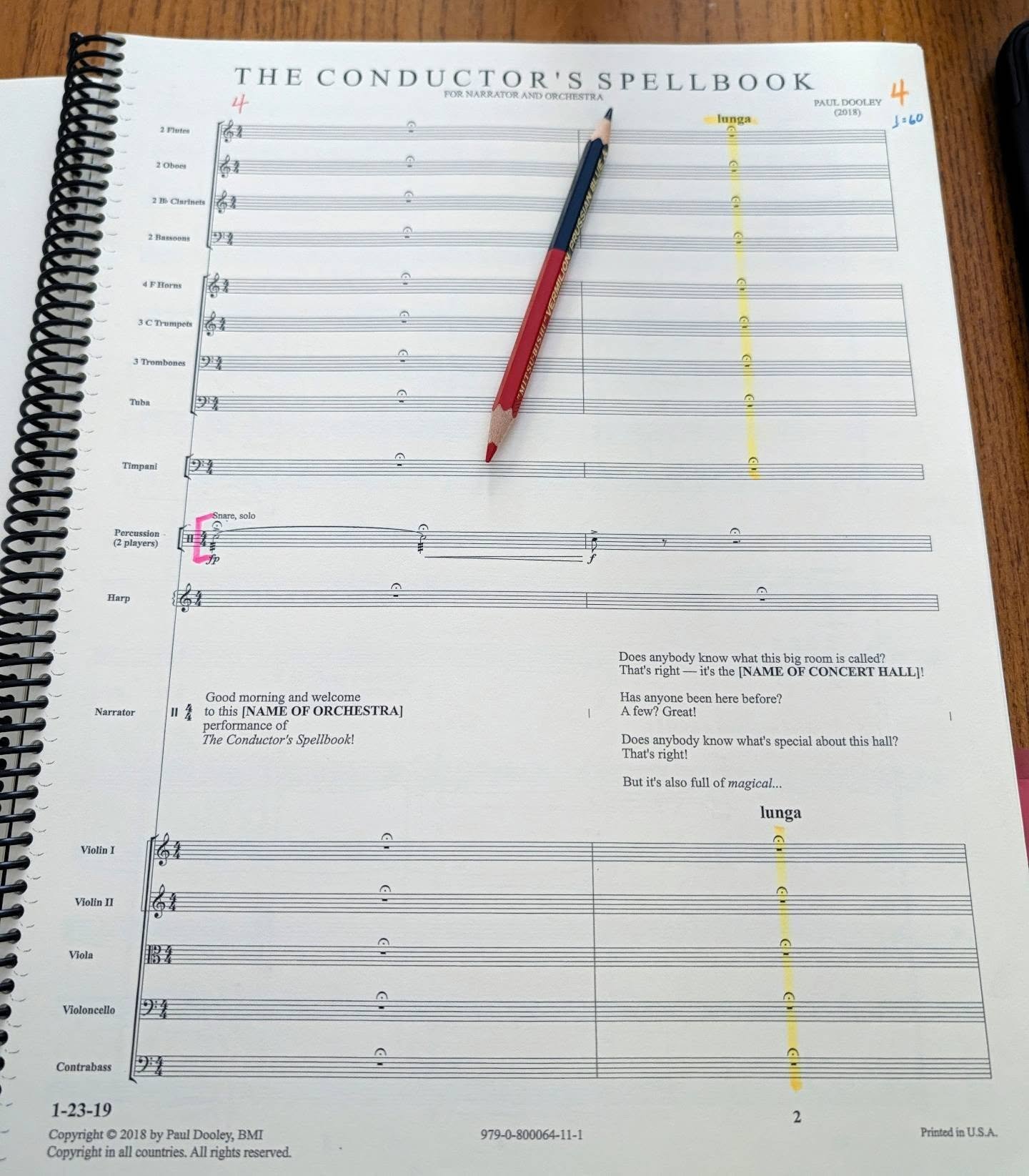 My first performance of @pauldooleymusic 's  The Conductor's Spellbook was with the @buffalophilharmonicorchestra in 2019, when the piece was only a year old.... 🤯😳😅

The incredible @melaninmaestroforall did a great job narrating that one! 👏👏👏?