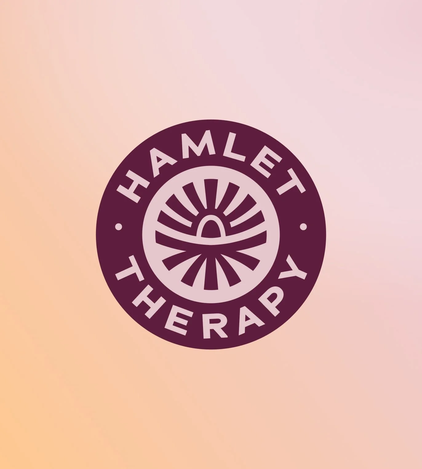 hamlet therapy badge logo design