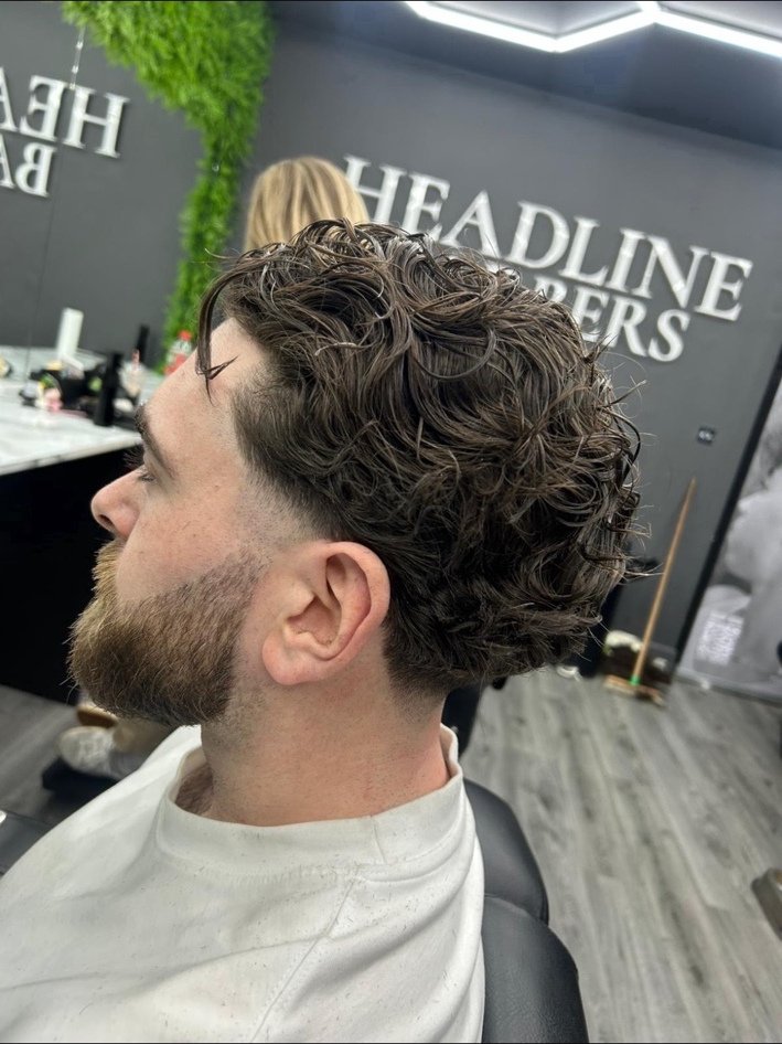 Wavy flow haircut at Headline Barbers Southsea