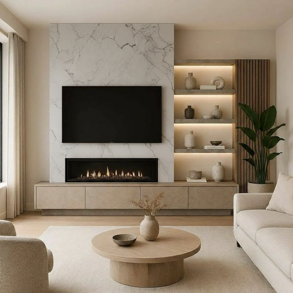 Living Room with Stone Wall.png