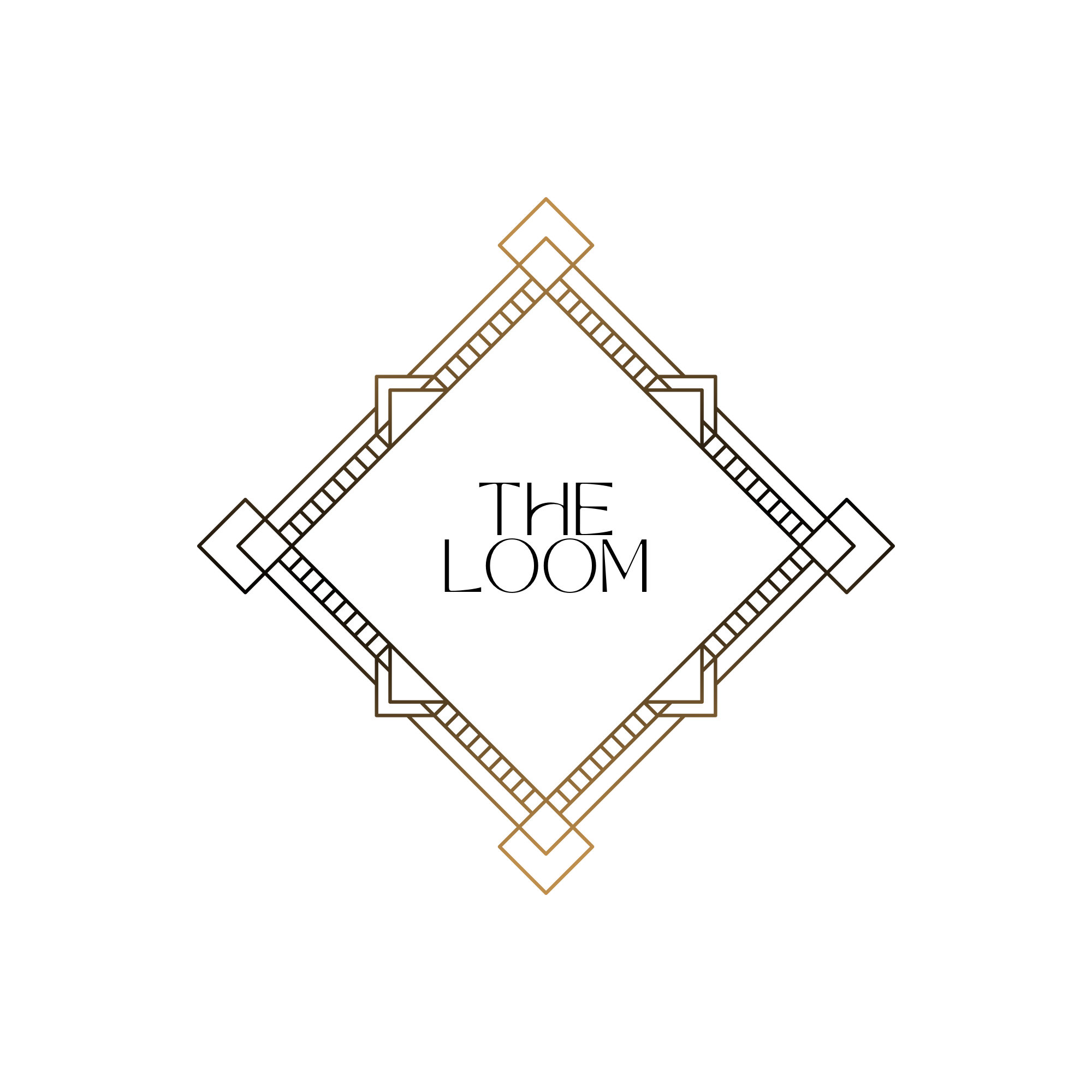 Geometric line art design with the words "The Room" in the center.