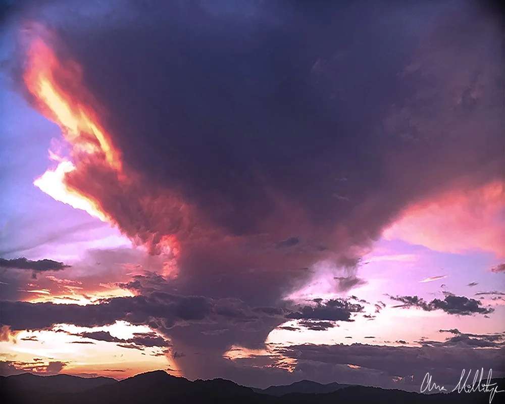 ASHEVILLE MOUNTAIN SUNSET