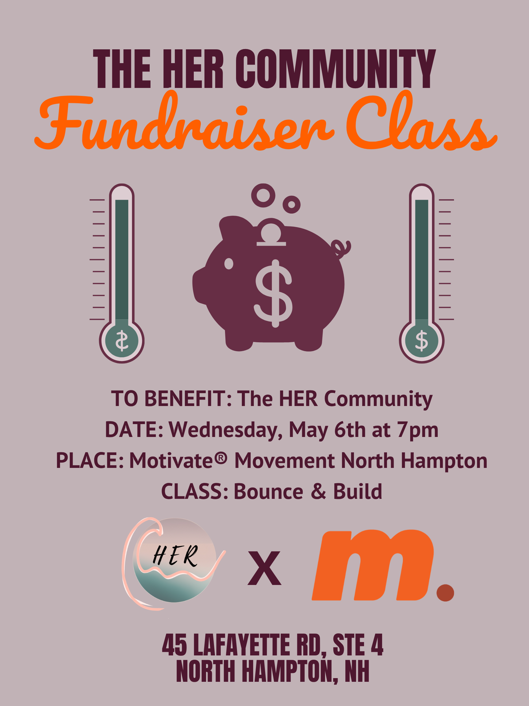 HER Community Fundraiser Class with Motivate Movement Studio