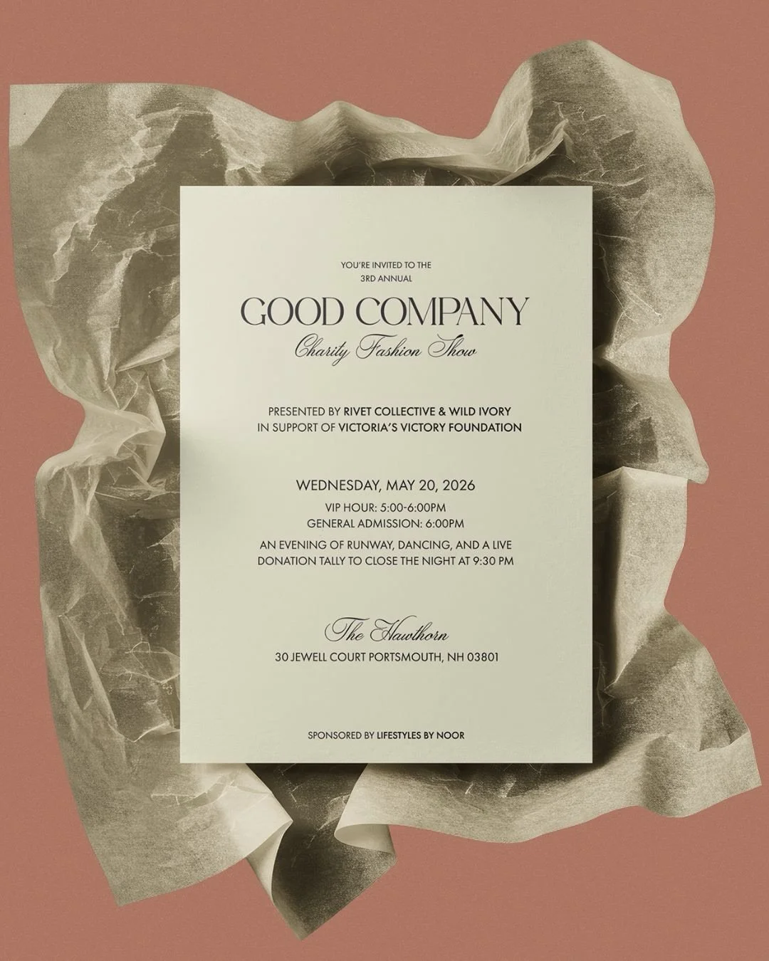 Rivet/WIld Ivory Fashion Show Fundraiser "Good Company"
