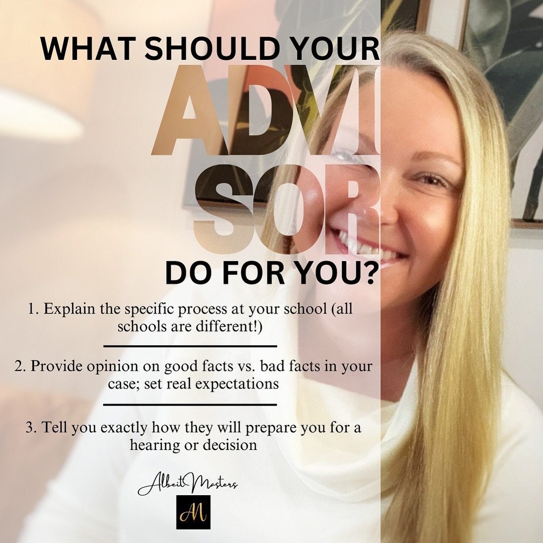 Shopping around for a great advisor? It makes a difference! Make sure your advisor can tell you about actual cases handled, knows the code, and evaluates your case confidently. It&rsquo;s worth the investment to protect your investment! 

#collegestu