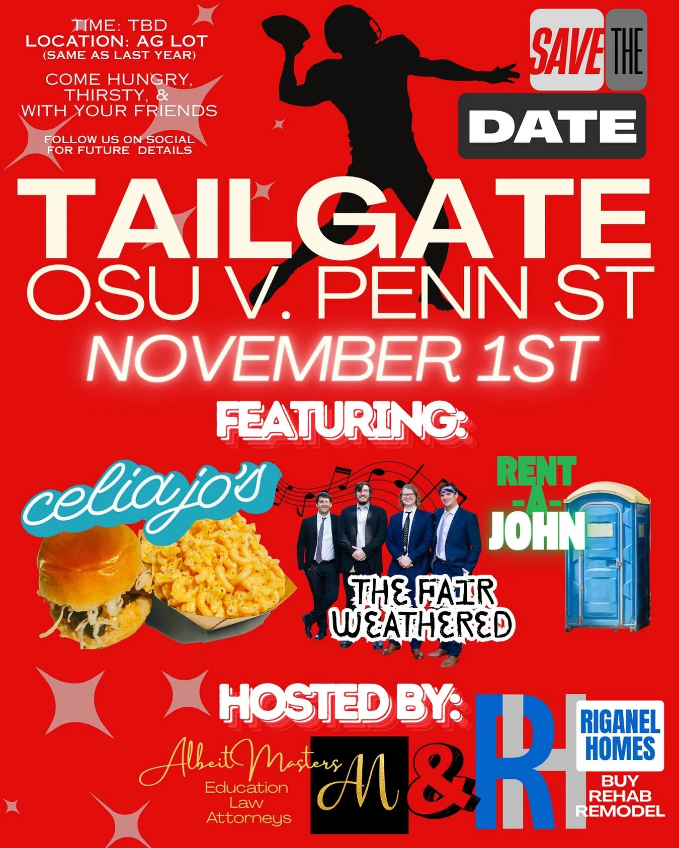 🏈 T&bull;A&bull;I&bull;L&bull;G&bull;A&bull;T&bull;E 2️⃣0️⃣2️⃣5️⃣ ANNOUNCEMENT🏈

#iykyk

Be There. 

Same live band. Same vibes. &amp; this will be the year of the FOOD. 🍽️

@theohiostateuniversity we can&rsquo;t wait to see you again 😘😍❤️🩶