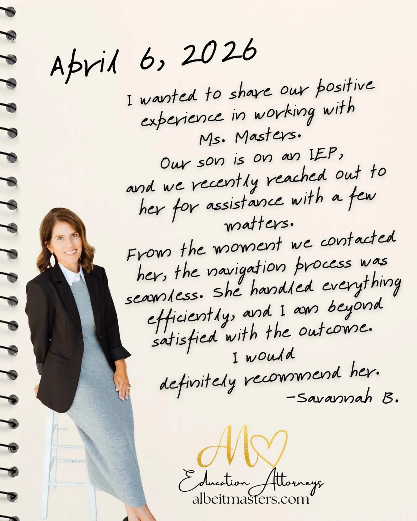 ⭐️⭐️⭐️⭐️⭐️ for Morgan! #iep #educationattorney #ohioschoollaw #studentlawyer #specialeducation