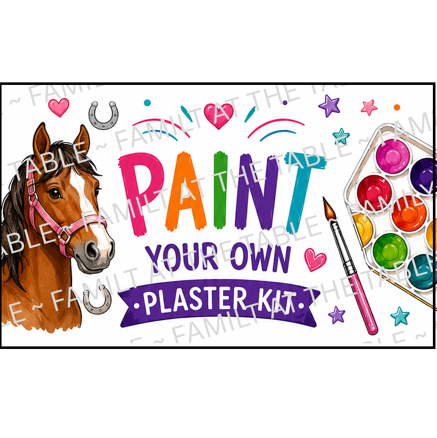 Horses - Printable Backing Card - 3 pc set