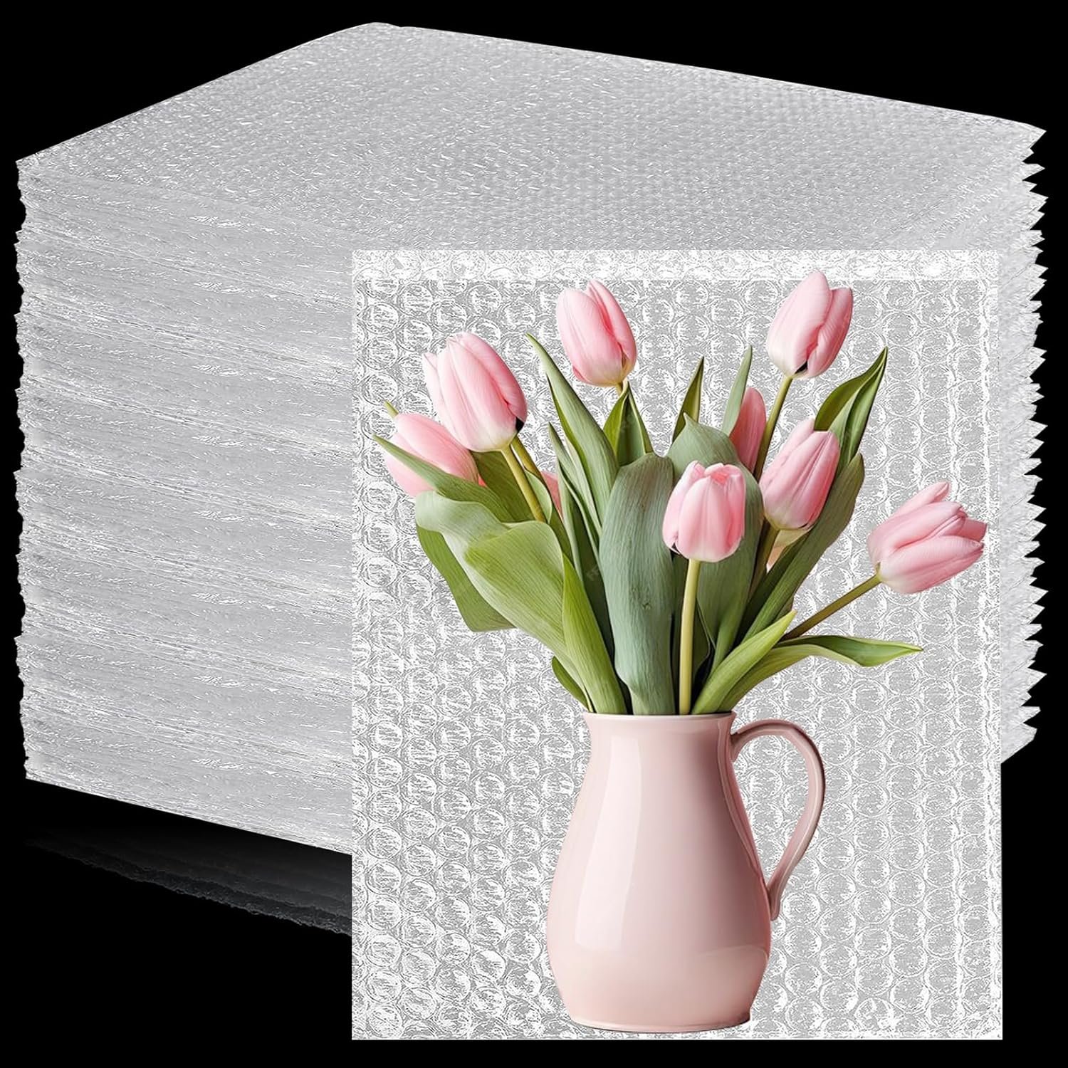 Clear Bubble Wrap Bags - 200 Pcs / 8x12