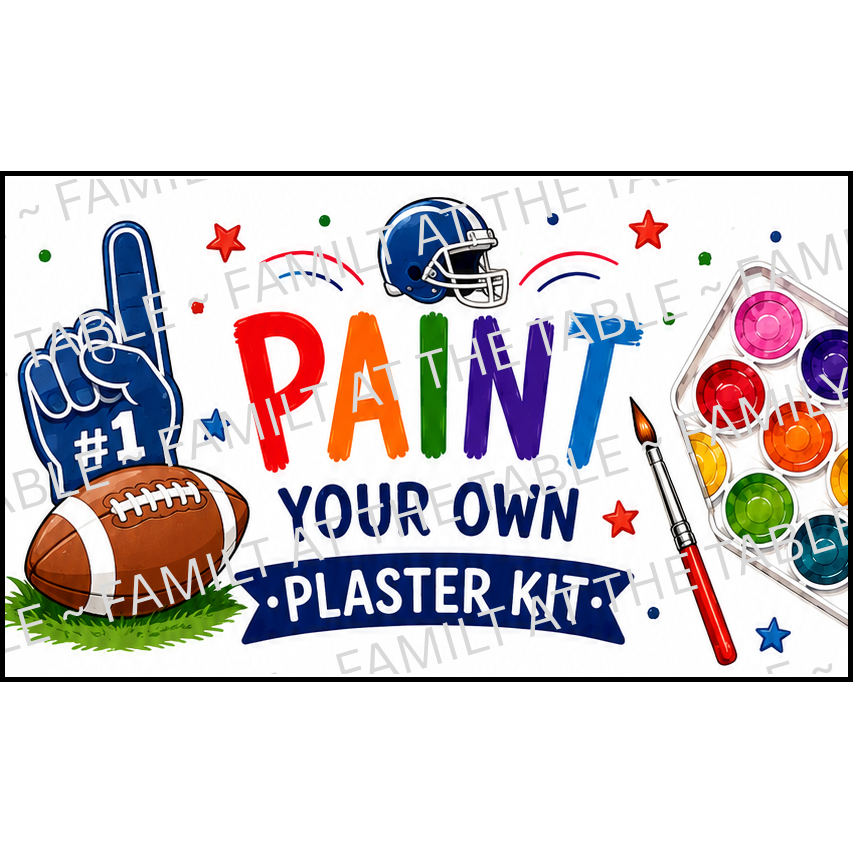 Football - Printable Backing Card - 3 pc set