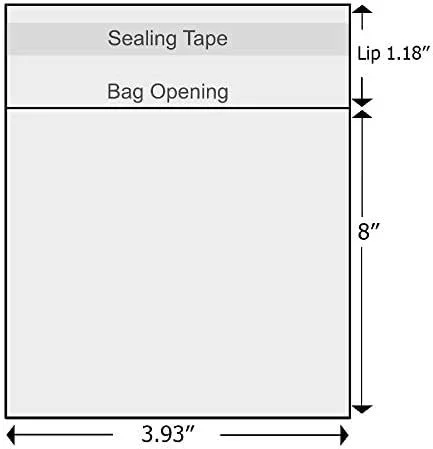 4''x 8'' Cello Bags - 150 pcs