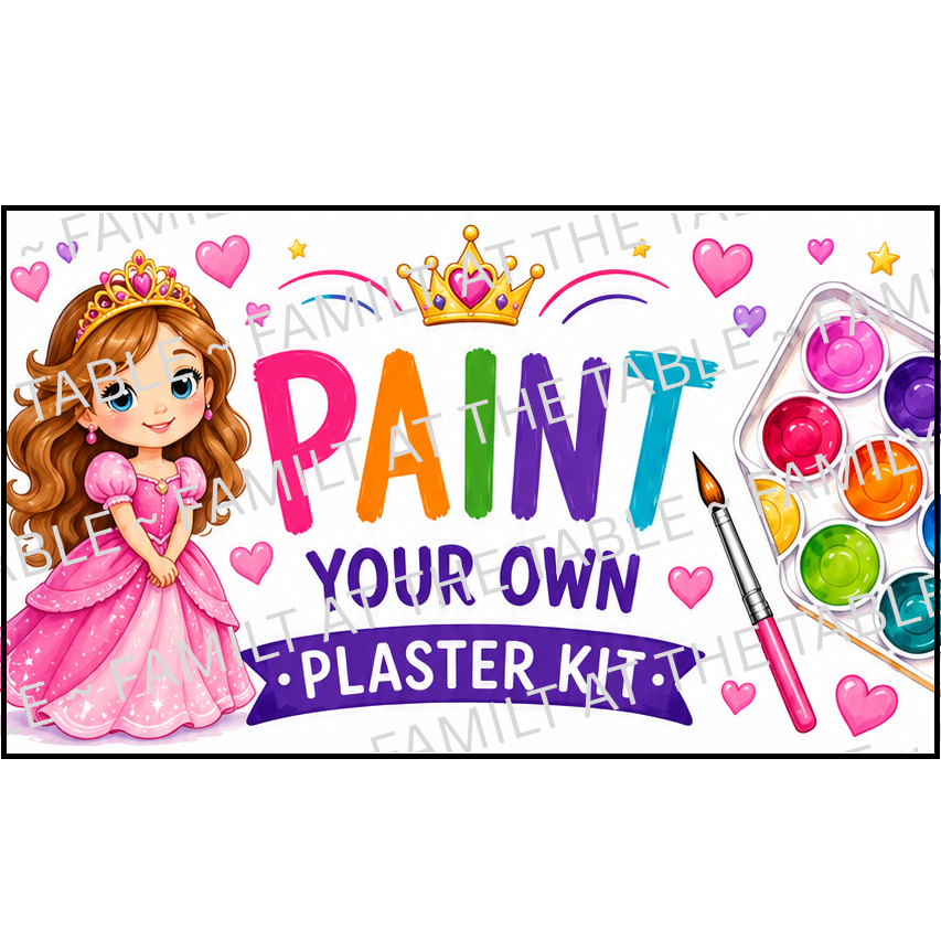 Princess - Printable Backing Card - 3 pc set