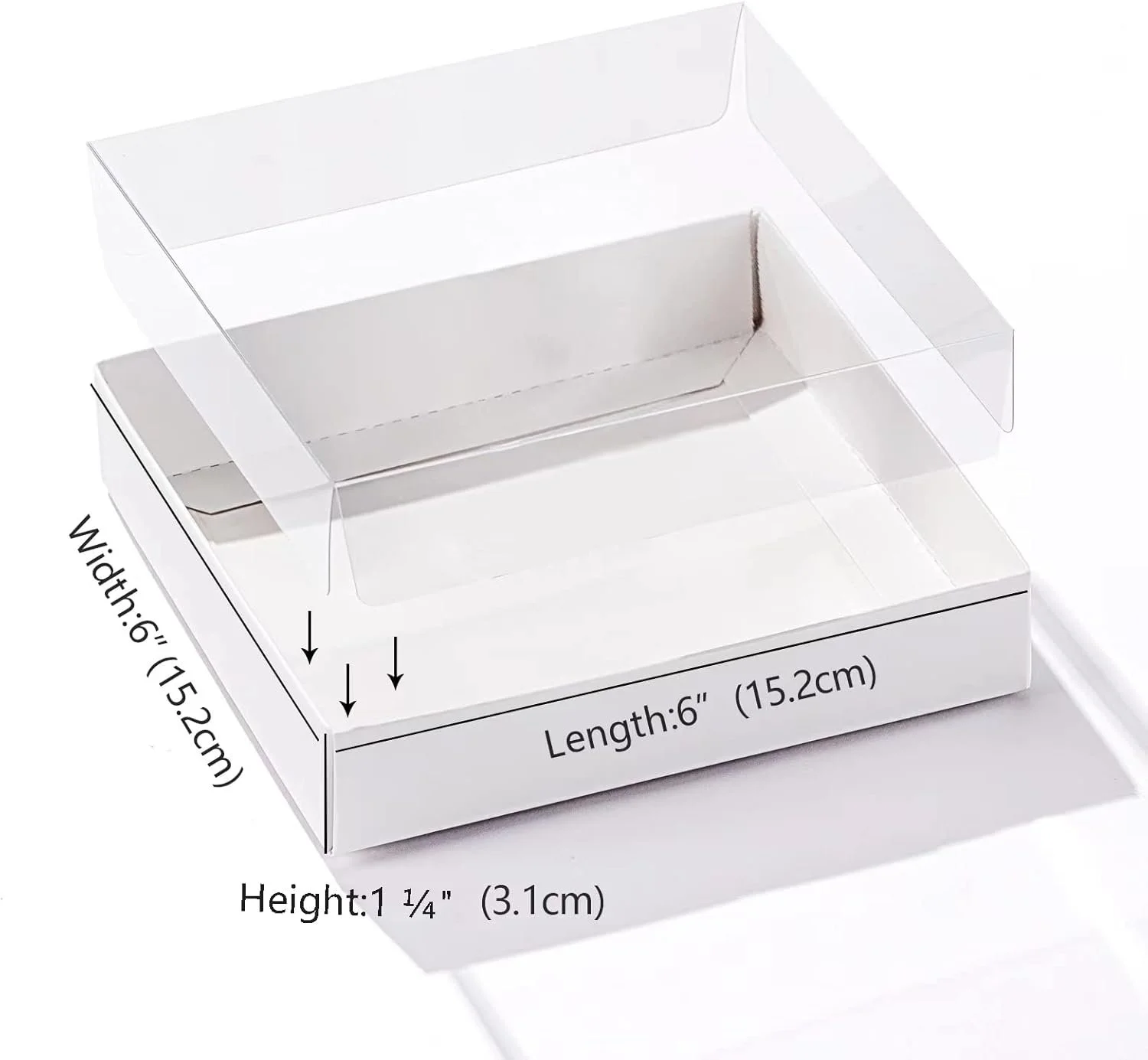 6" x 6" x 1" Boxes w/ window (multi pc kits)