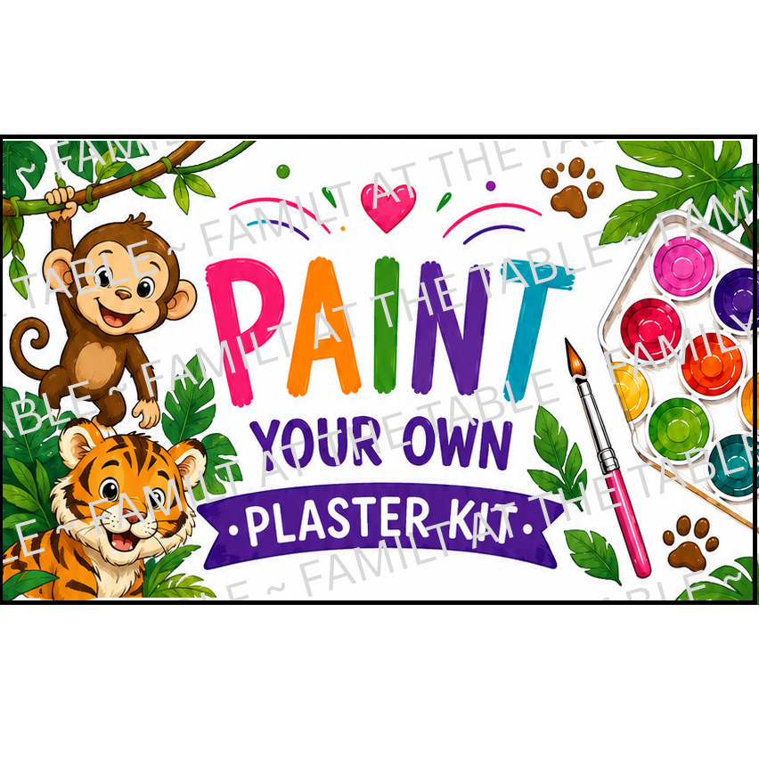 Jungle Animals - Printable Backing Card - 3 pc set
