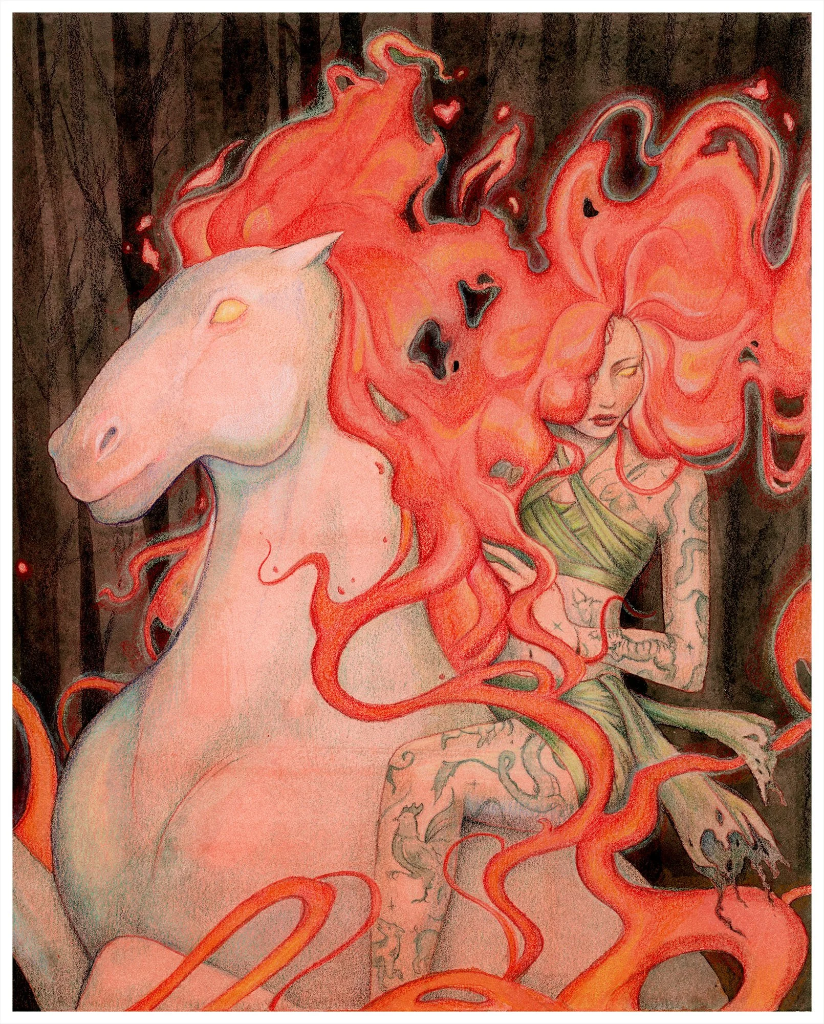 Lunar New Year 2026
Mixed Media, Color Pencil & Acrylic