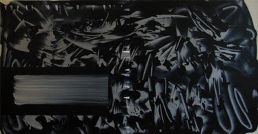    #586, 2008 27 x 52 inches Oil and alkyd on polyester   