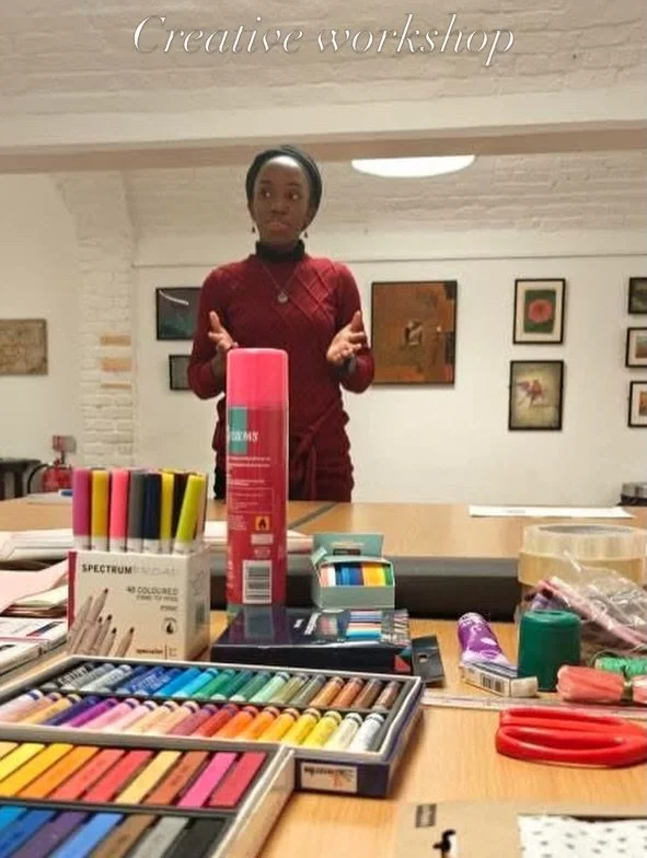 Part of the Anchor Exhibition, this creative workshop was such a pleasure 🤍

We spent time sharing, reflecting, and creating together. We began with a right-brain activation exercise, drawing with our non dominant hand and then moved into a short po