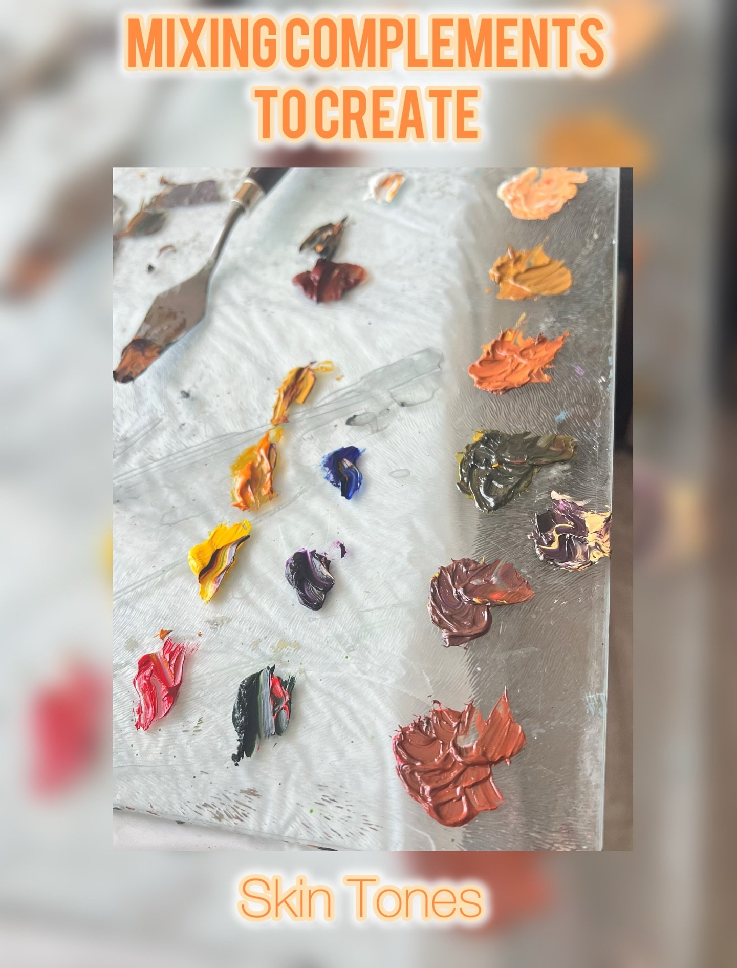 Mixing skin tones 🎨 

Something I learnt later in life was how powerful complementary colours are when mixing browns. Instead of reaching straight for a &ldquo;brown,&rdquo; I began blending opposites on the colour wheel and everything changed. 

Th