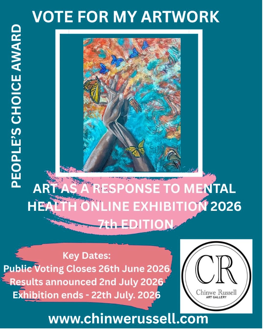 I&rsquo;m delighted to share that one of my artworks has been selected for the Art as a Response to Mental Health 2026 exhibition. 💙

This powerful international online exhibition explores mental health through art and brings together artists from a