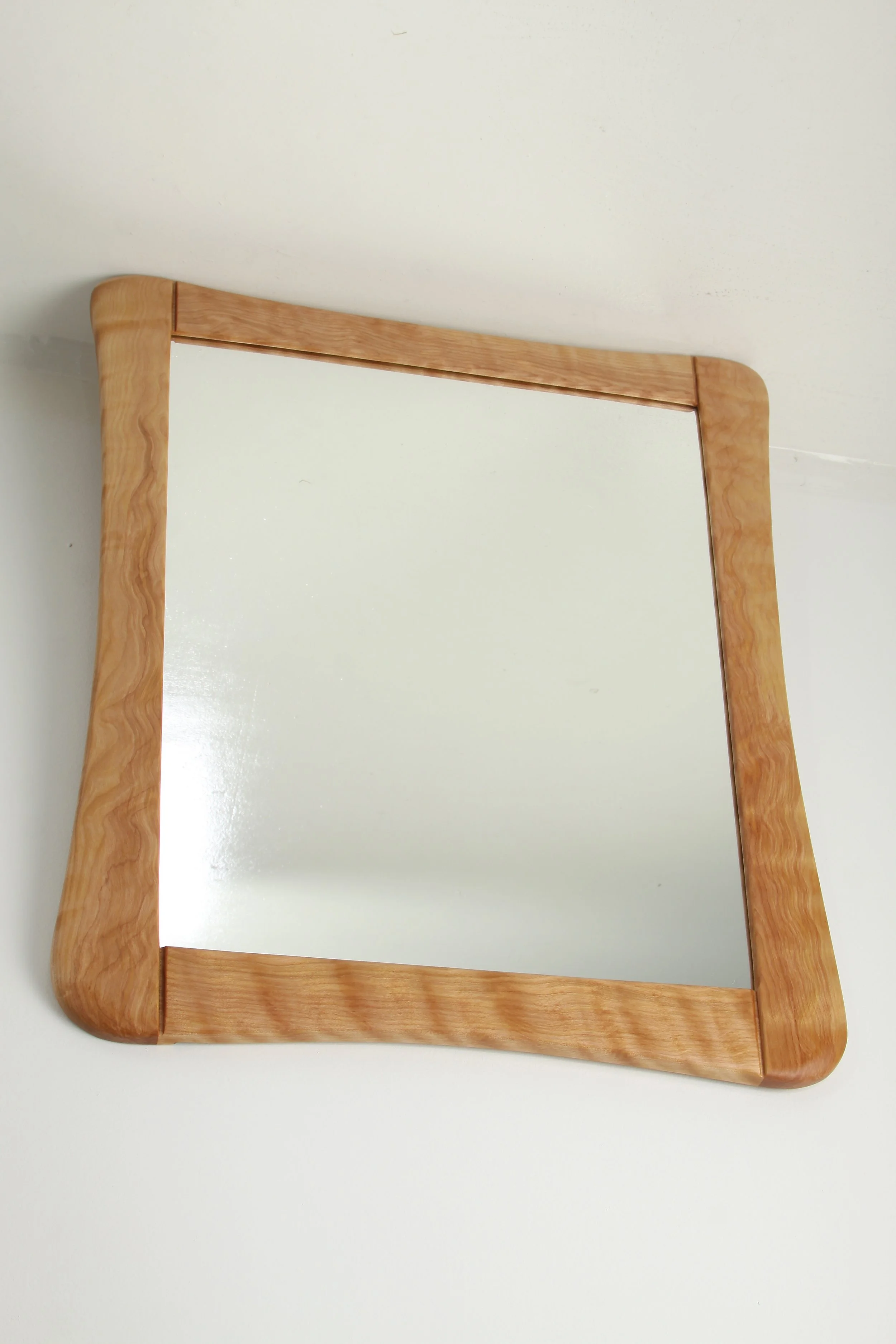 curly birch mirror